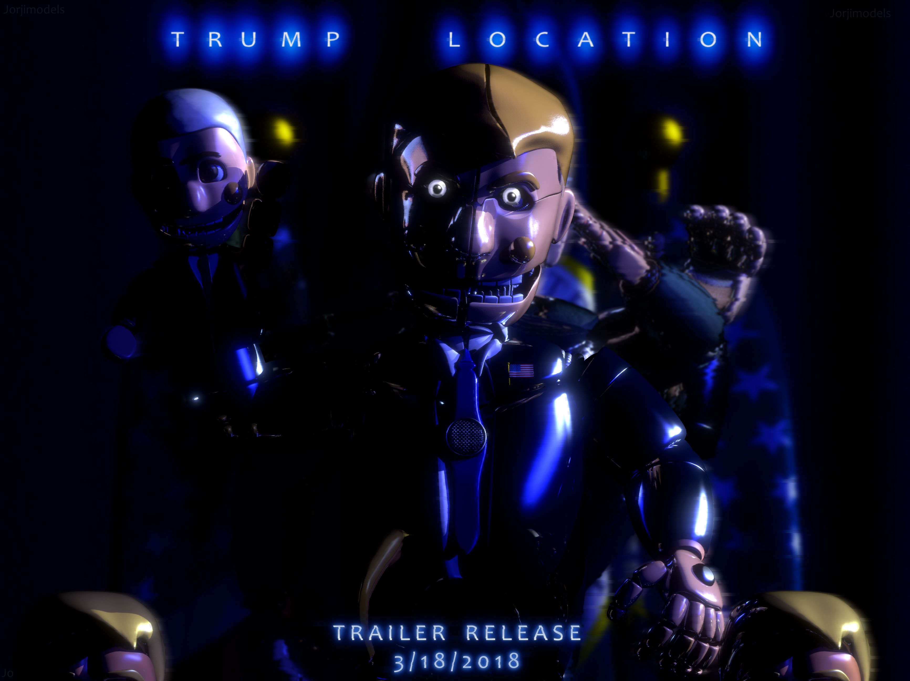 Популярні заставки і фони Five Nights At Freddy's: Trump Location на комп'ютер