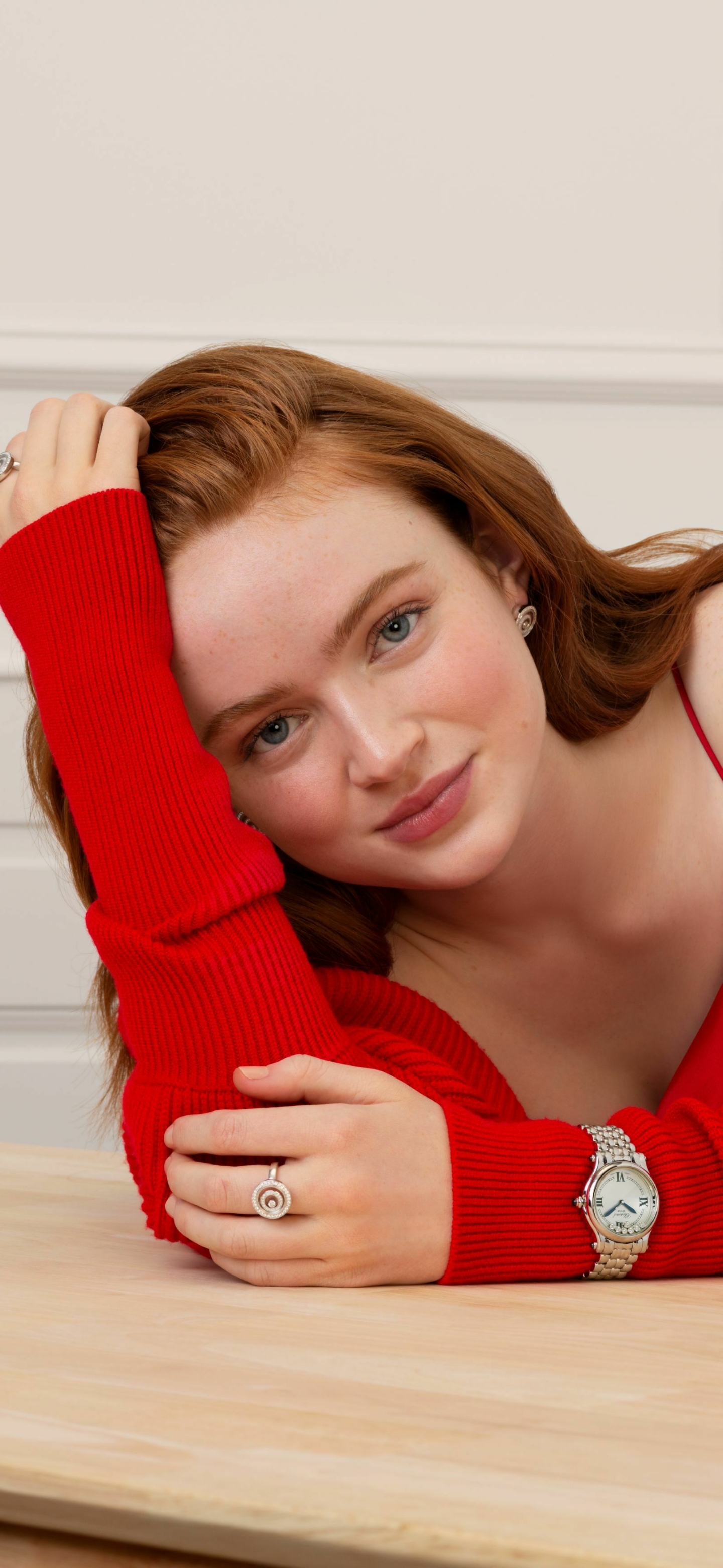 Download mobile wallpaper Redhead, Celebrity, Sadie Sink for free.