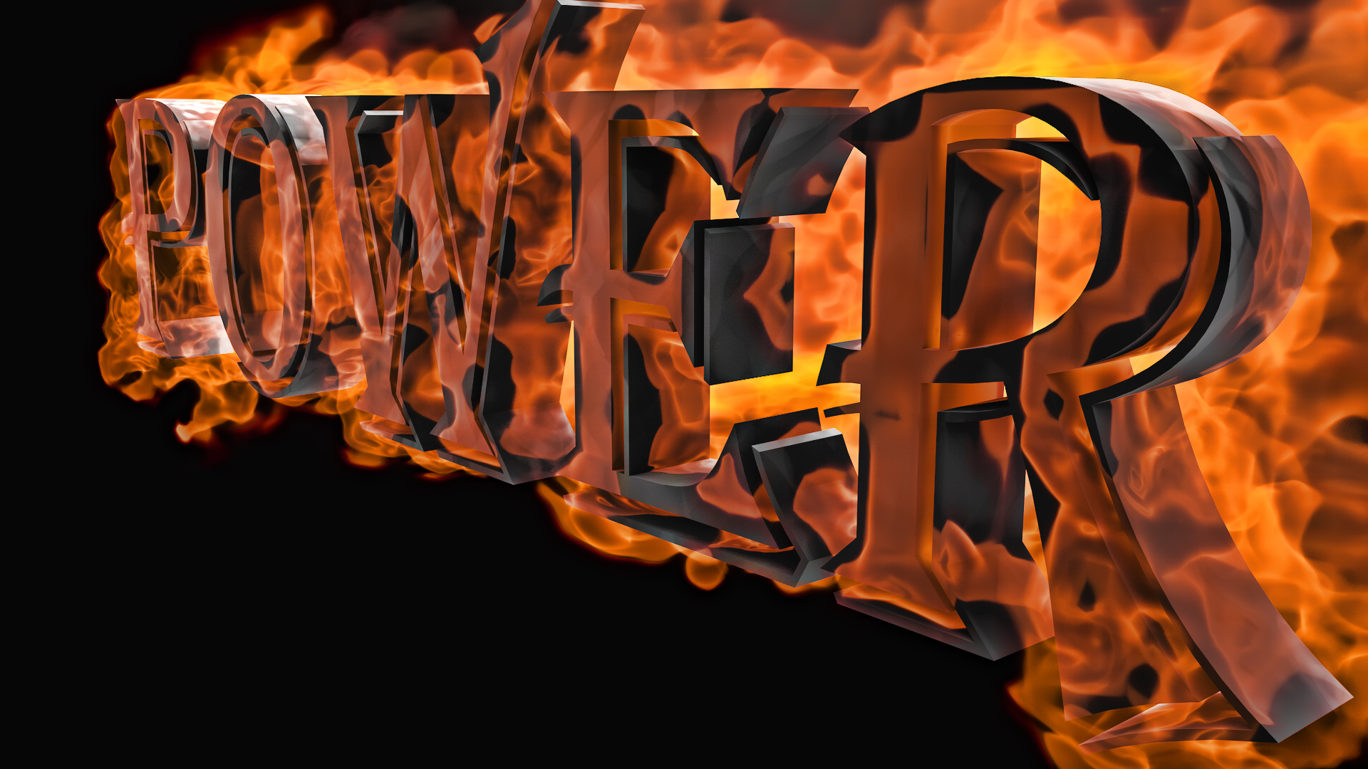 Download mobile wallpaper Fire, Word, Cgi, Misc for free.