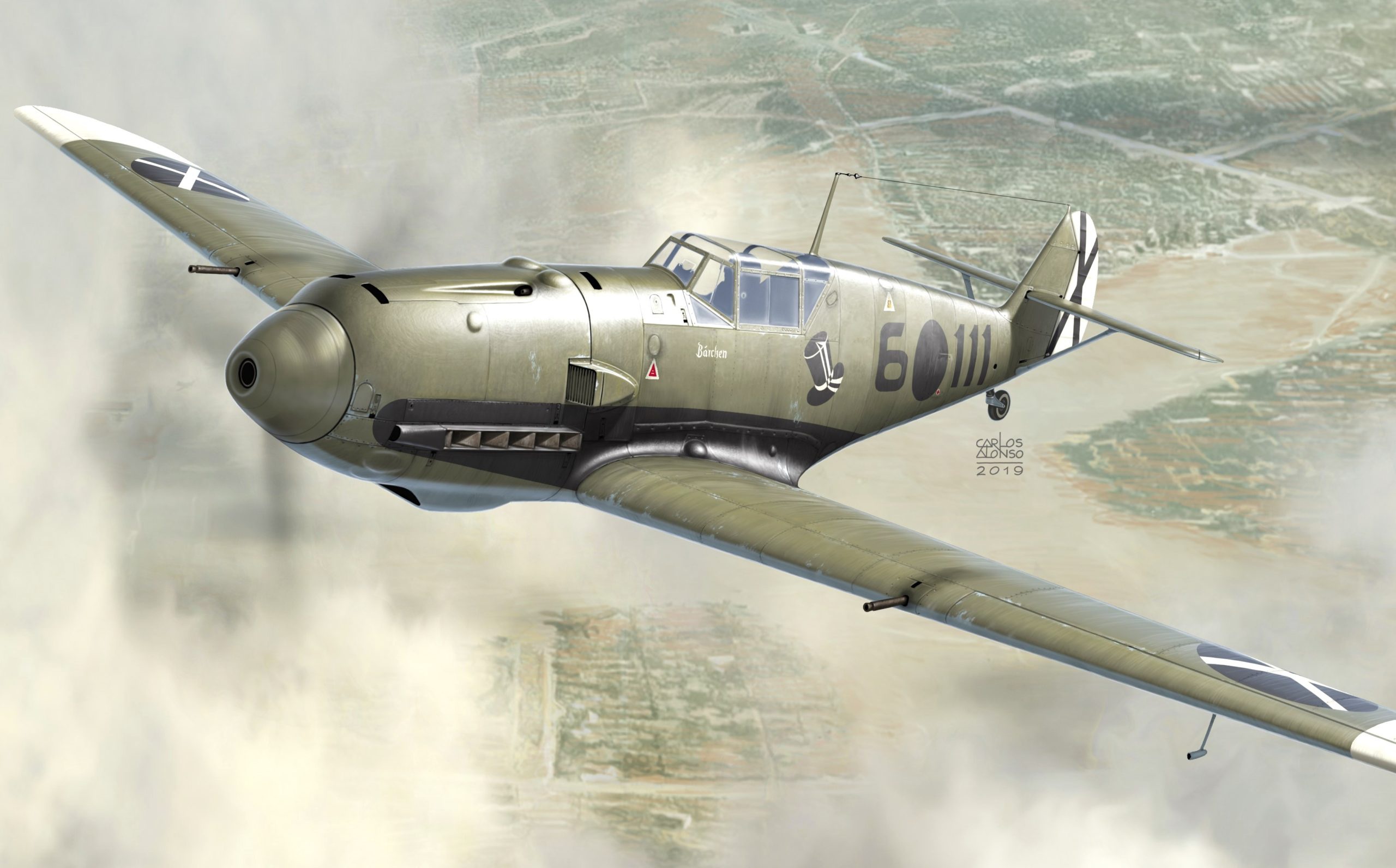 Laden Sie das Militär, Kampfflugzeug, Messerschmitt Bf109, Militärflugzeug-Bild kostenlos auf Ihren PC-Desktop herunter
