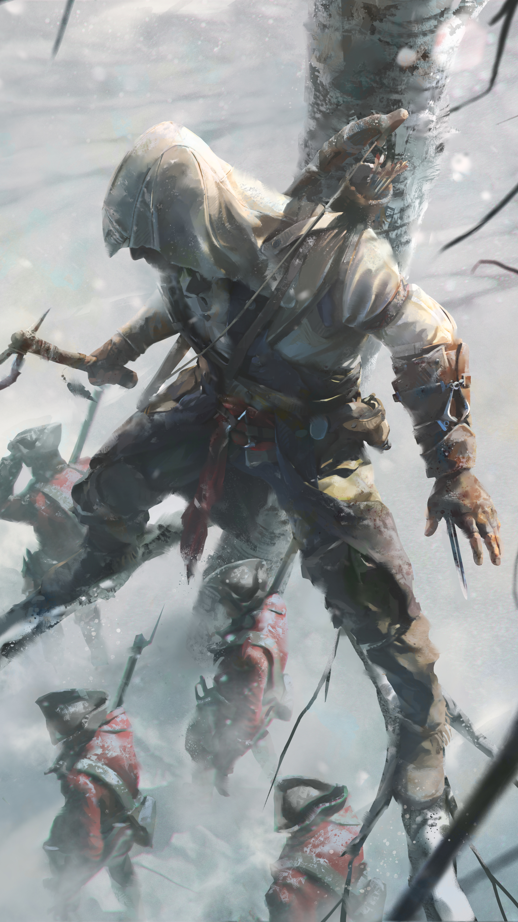 Download mobile wallpaper Assassin's Creed, Warrior, Soldier, Video Game, Connor (Assassin's Creed), Assassin's Creed Iii for free.
