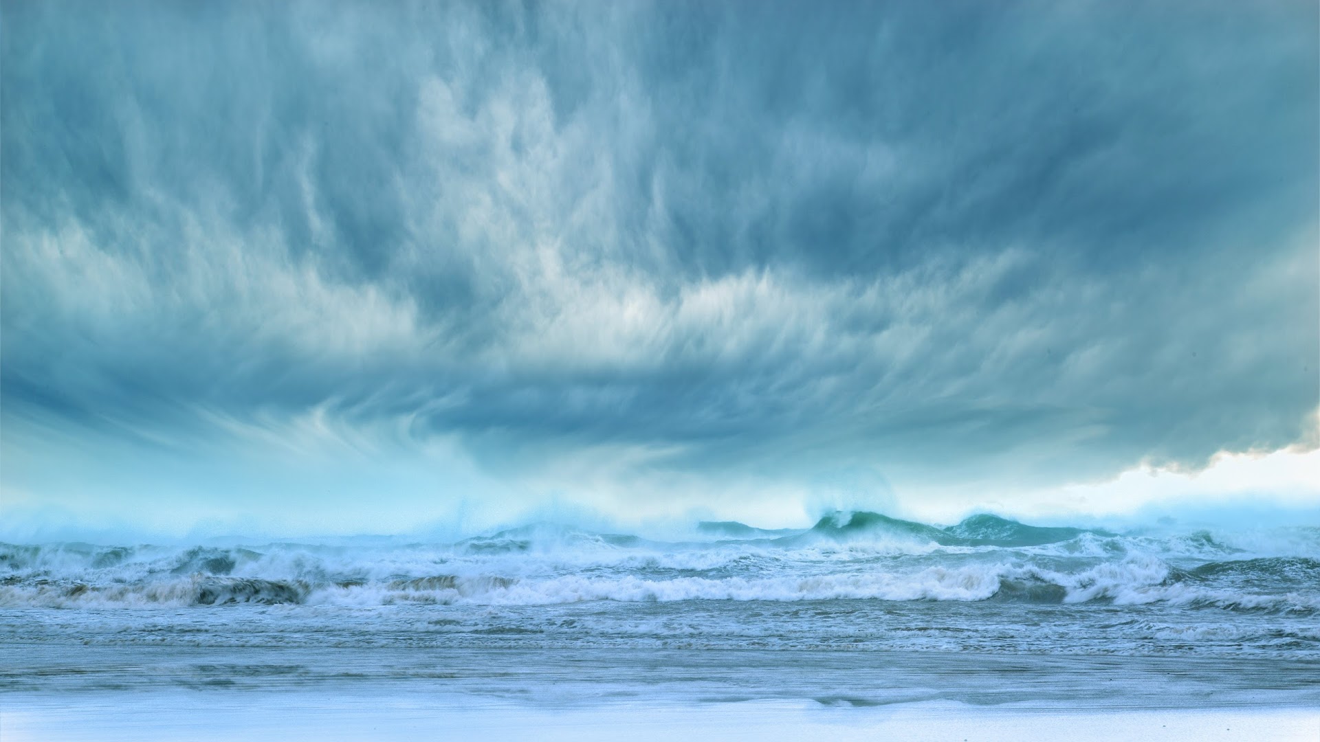 Handy-Wallpaper Ozean, Wolke, Welle, Meer, Himmel, Erde/natur kostenlos herunterladen.