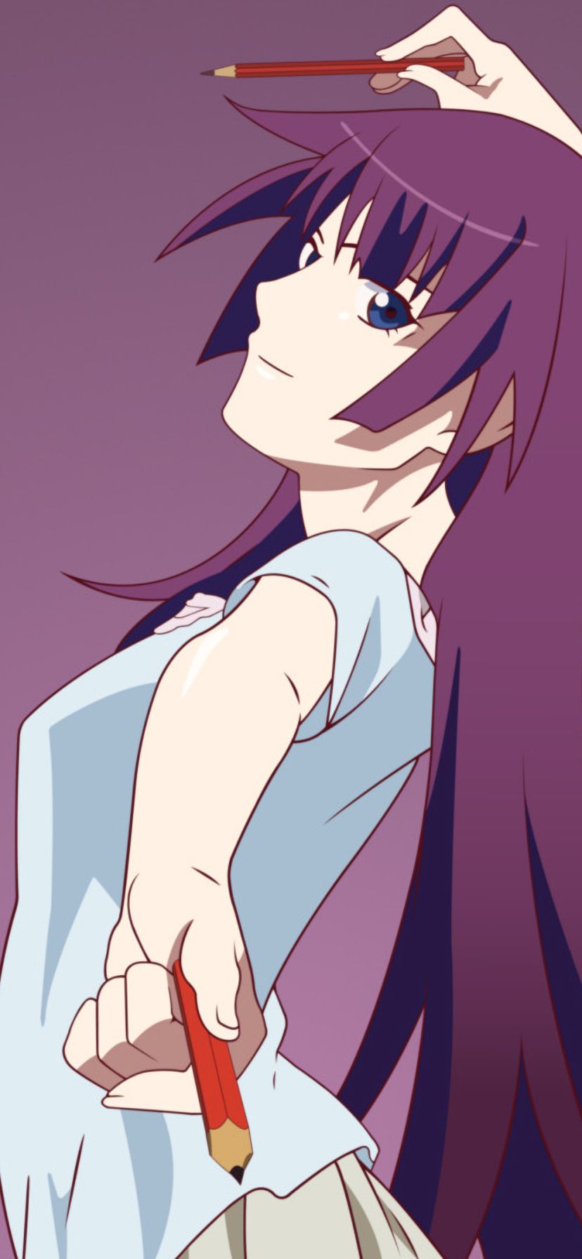 Download mobile wallpaper Anime, Monogatari (Series), Hitagi Senjōgahara for free.