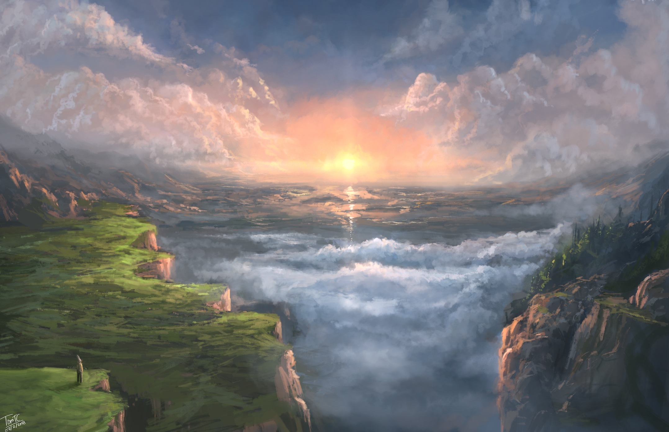 Free download wallpaper Fantasy, Landscape on your PC desktop