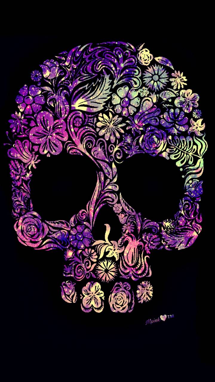 Download mobile wallpaper Dark, Skull for free.