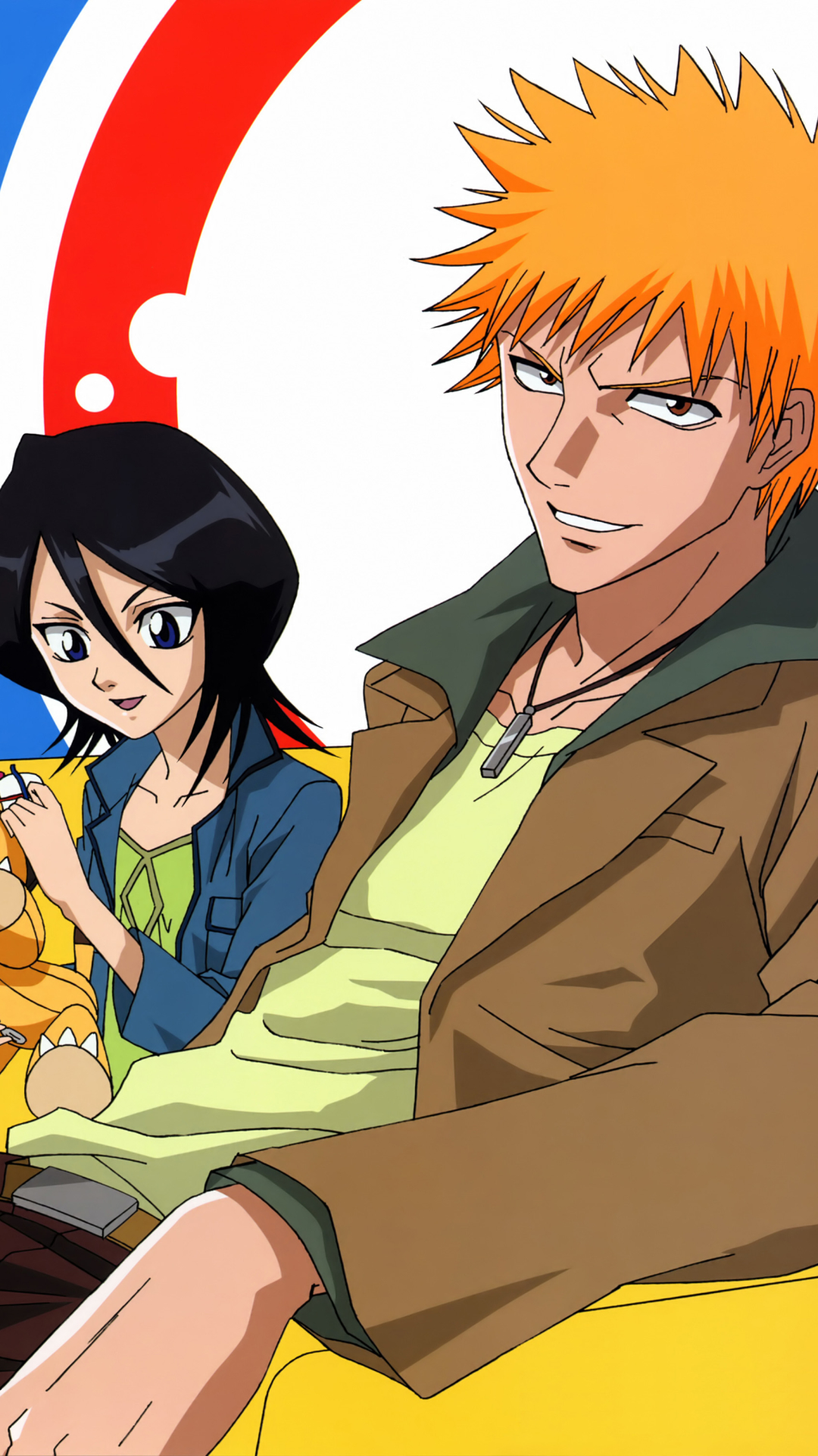 Download mobile wallpaper Anime, Bleach, Rukia Kuchiki, Ichigo Kurosaki for free.