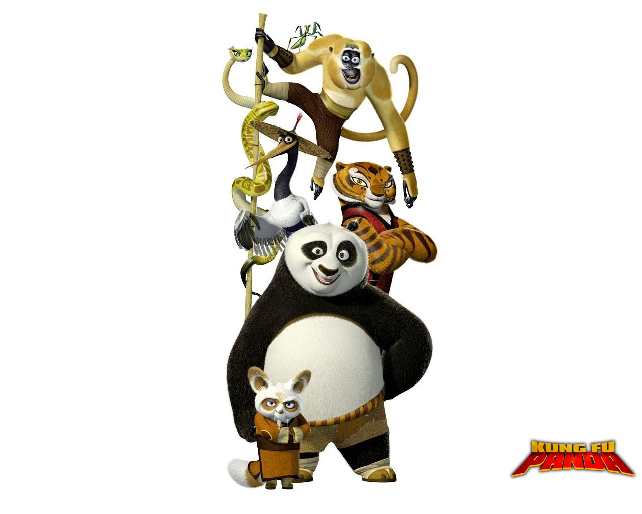 1482977 завантажити картинку фільм, панда кунг фу, богомол (кунг фу панда), мавпа, по (кунг фу панда), шифу (кунг фу панда), тигриця (кунг фу панда), гадюка - шпалери і заставки безкоштовно