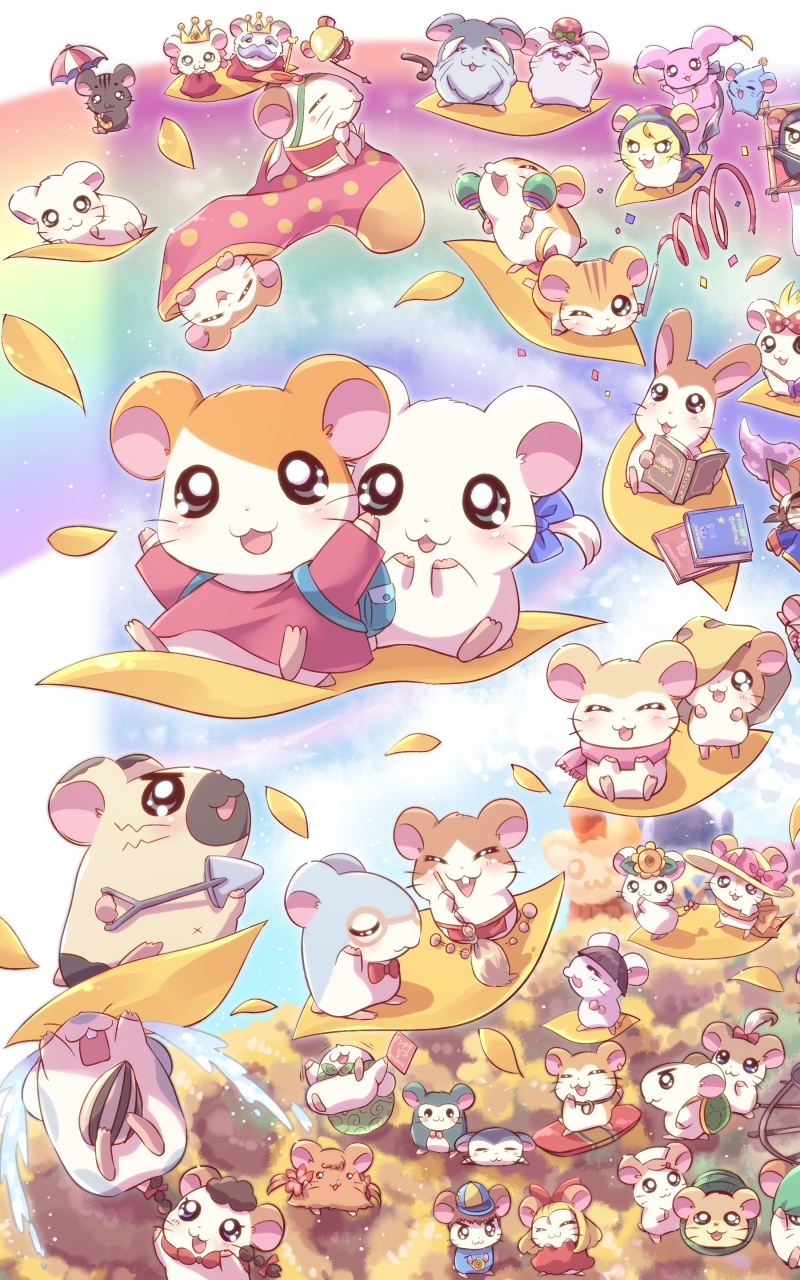 Handy-Wallpaper Animes, Kleine Hamster Große Abenteuer kostenlos herunterladen.