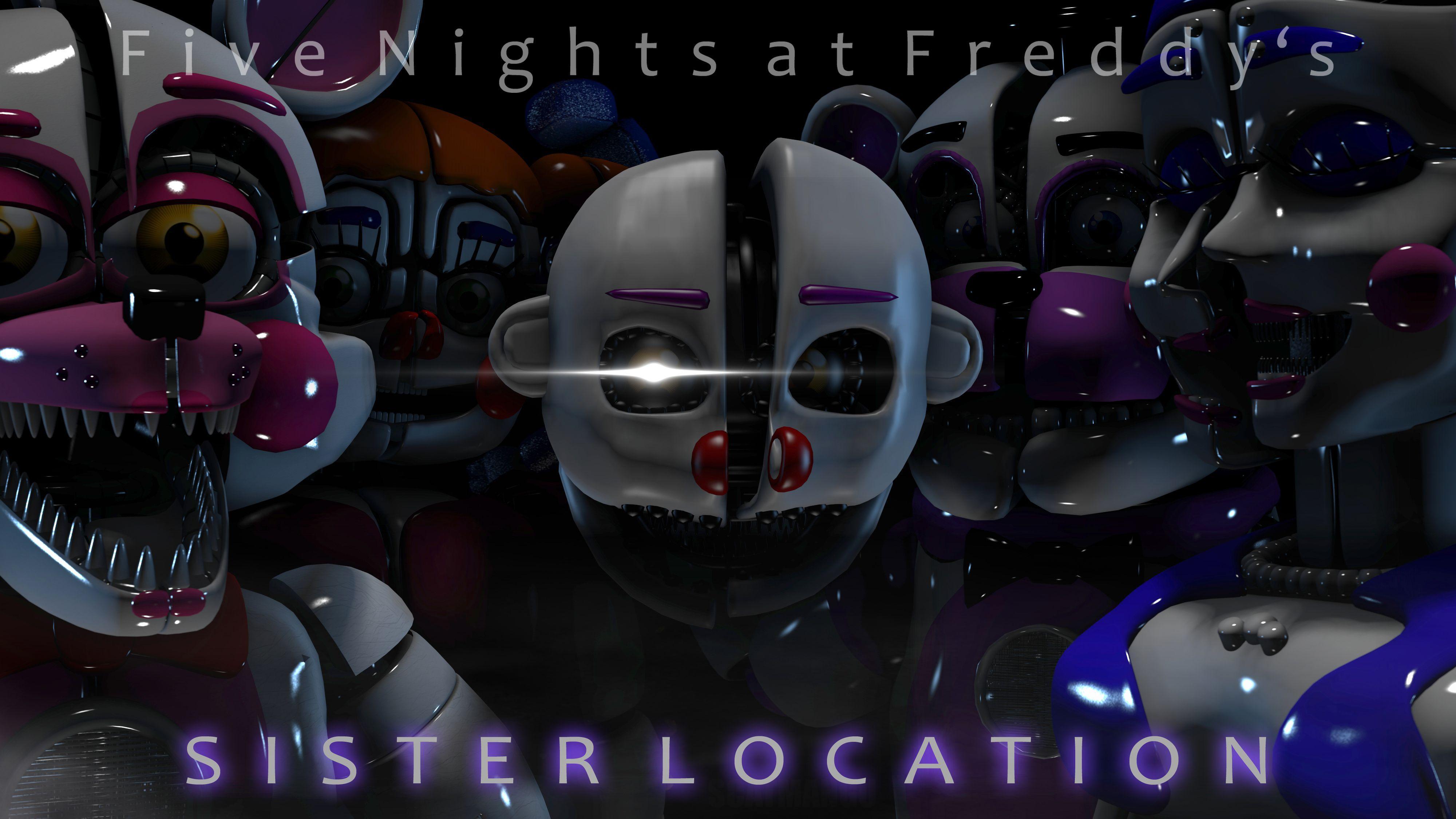 無料モバイル壁紙テレビゲーム, フレディーズでの5泊, Five Nights At Freddy's: シスター ロケーションをダウンロードします。