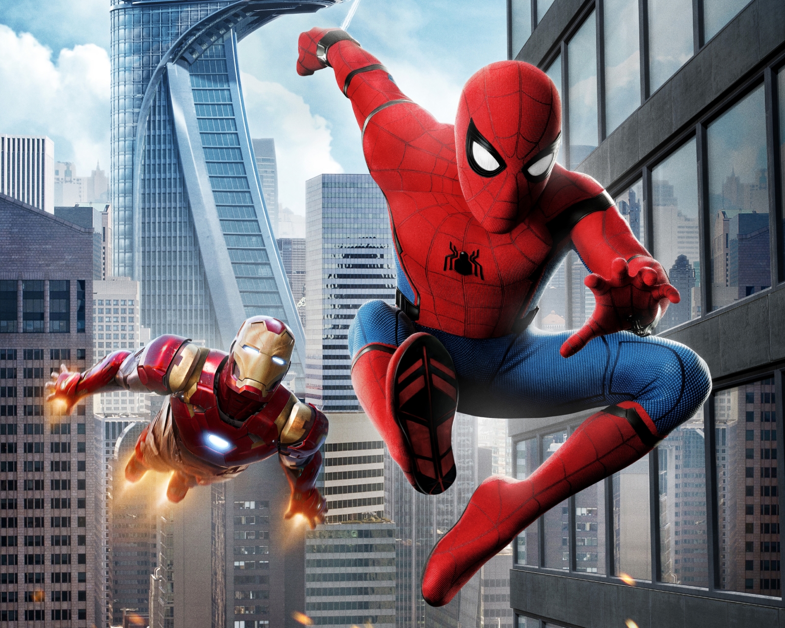 Free download wallpaper Spider Man, Iron Man, Movie, Spider Man: Homecoming on your PC desktop