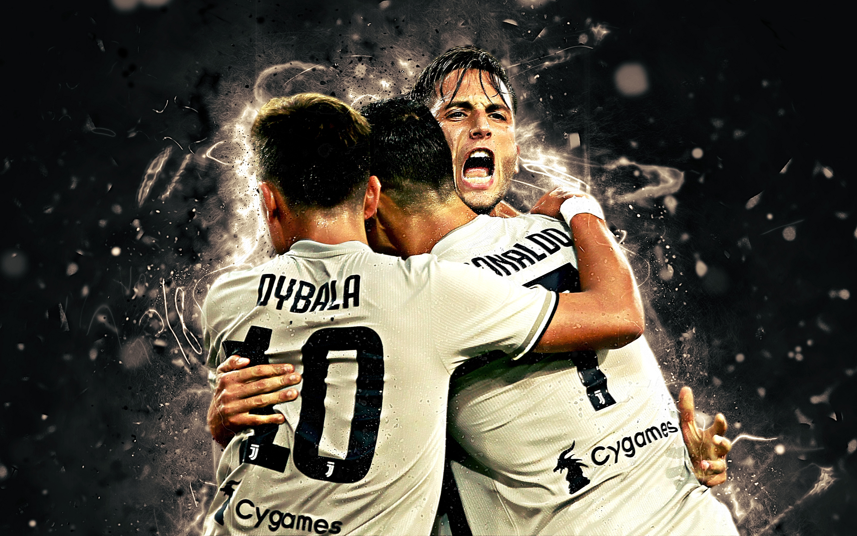 Download mobile wallpaper Sports, Cristiano Ronaldo, Soccer, Juventus F C, Paulo Dybala, Rodrigo Bentancur for free.