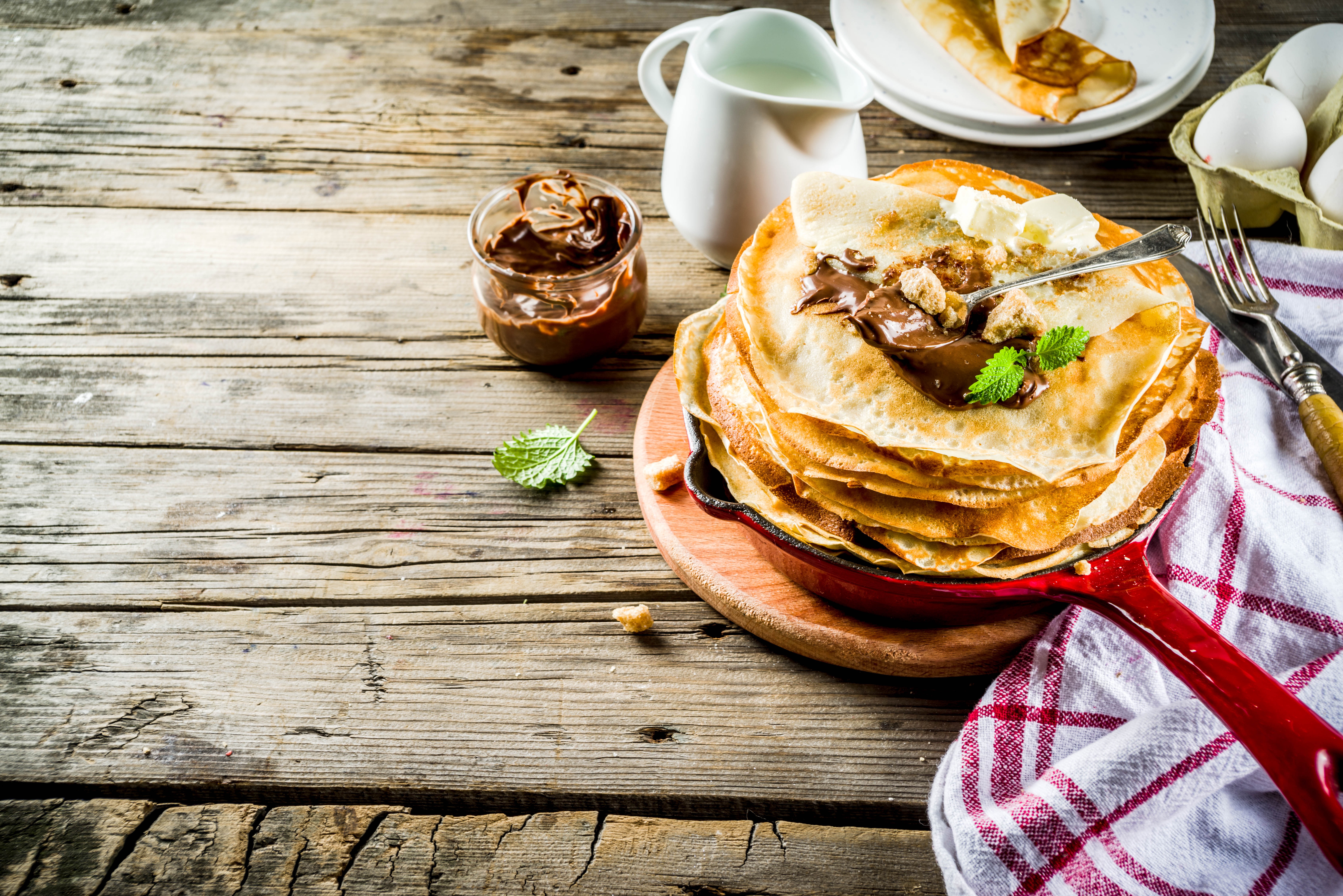 Download mobile wallpaper Food, Still Life, Crêpe for free.