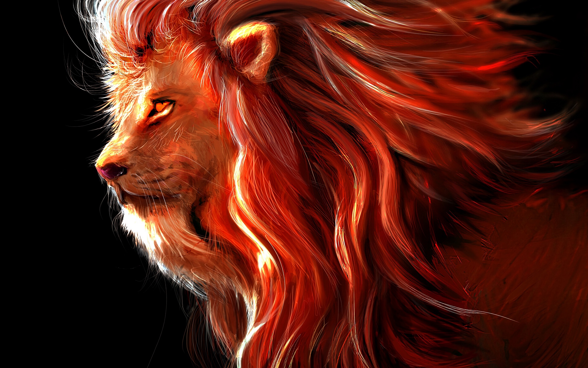 Free download wallpaper Lion, Cats, Animal on your PC desktop