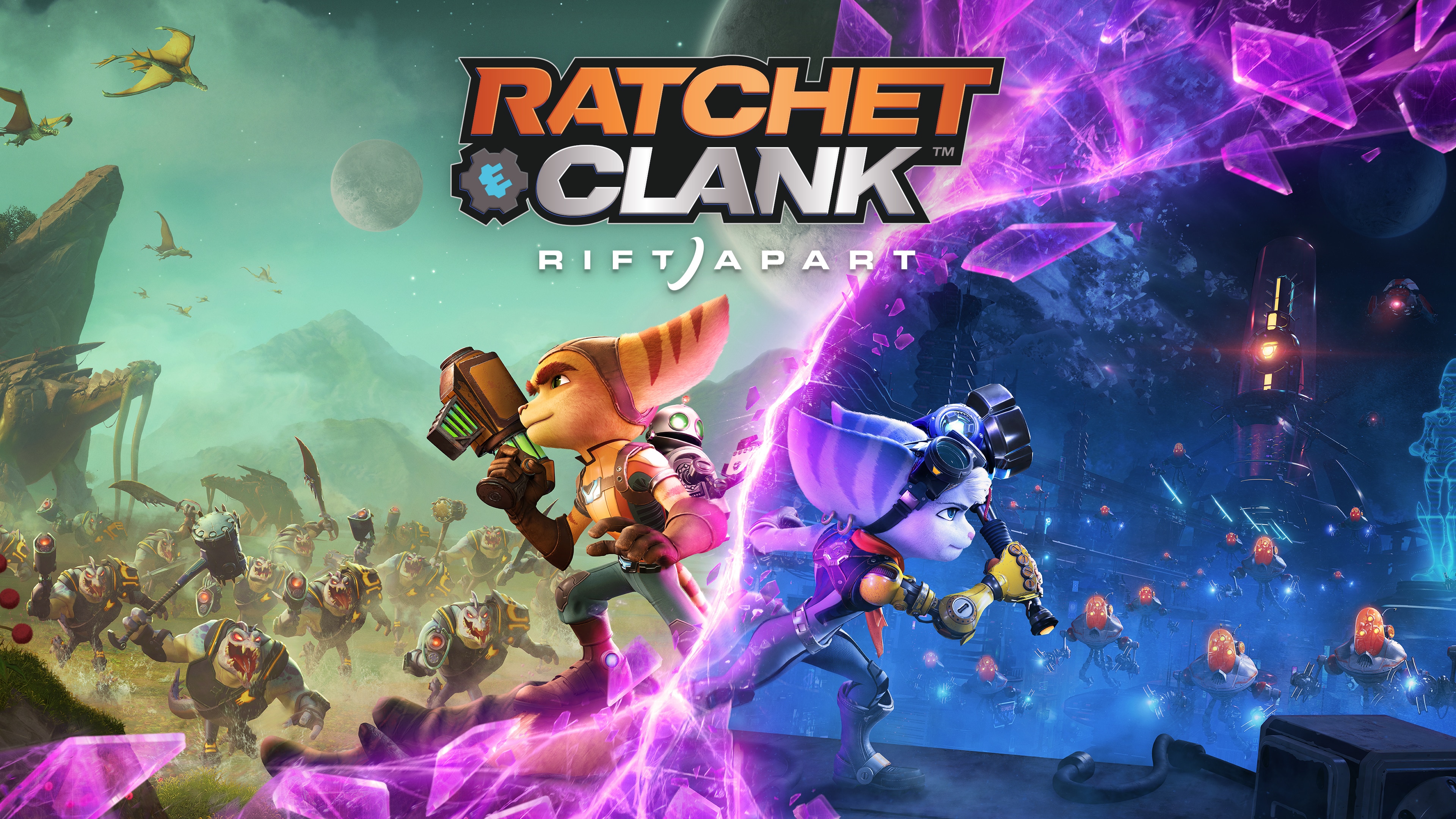 Популярні заставки і фони Кланк (Ratchet & Clank) на комп'ютер