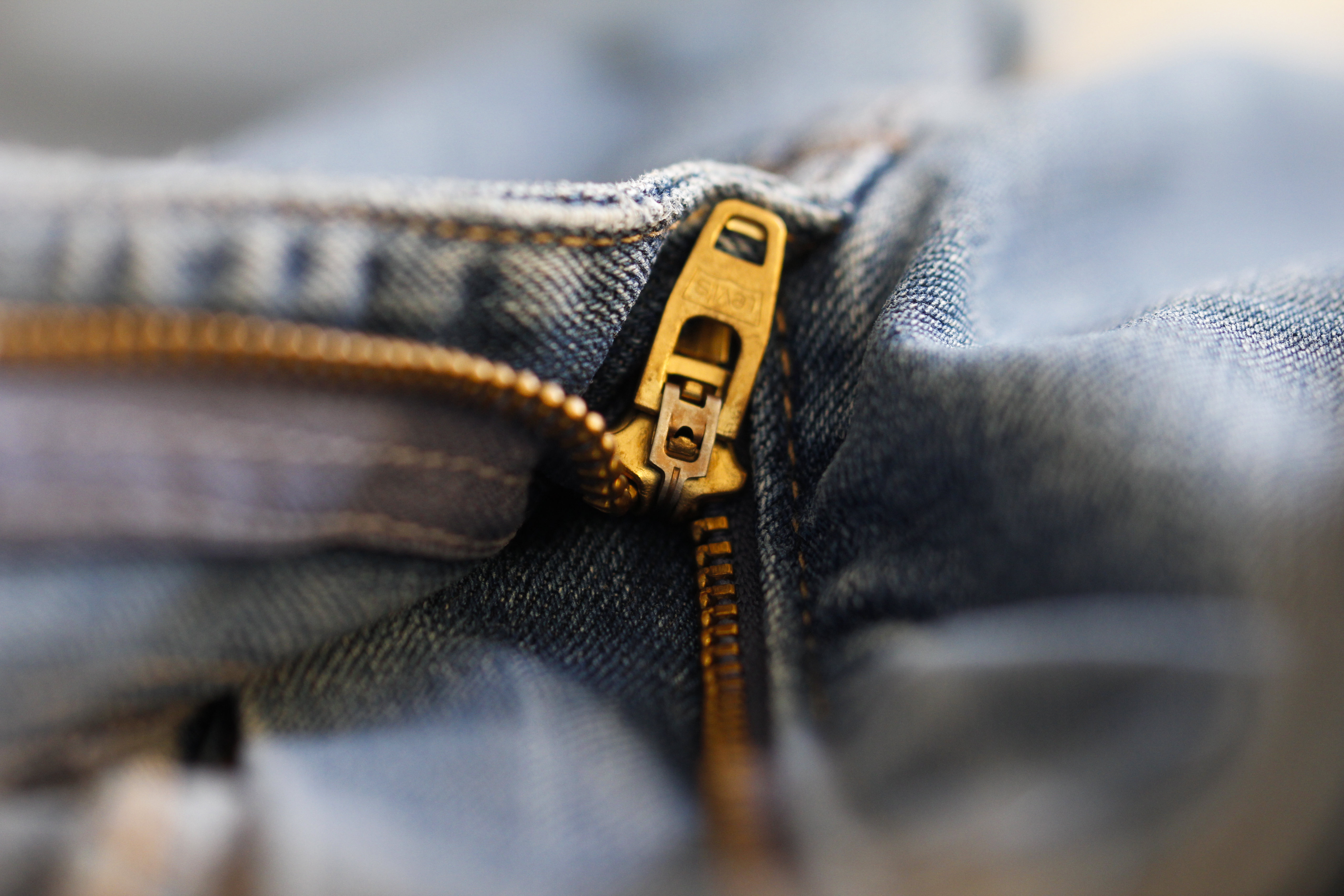 Download mobile wallpaper Close Up, Jeans, Photography, Zipper for free.