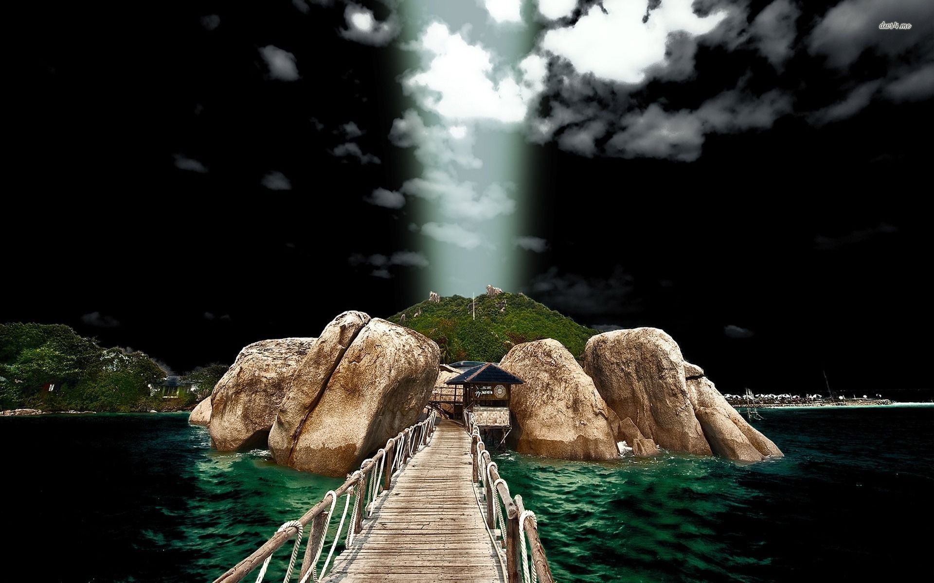Download mobile wallpaper Fantasy, Island for free.