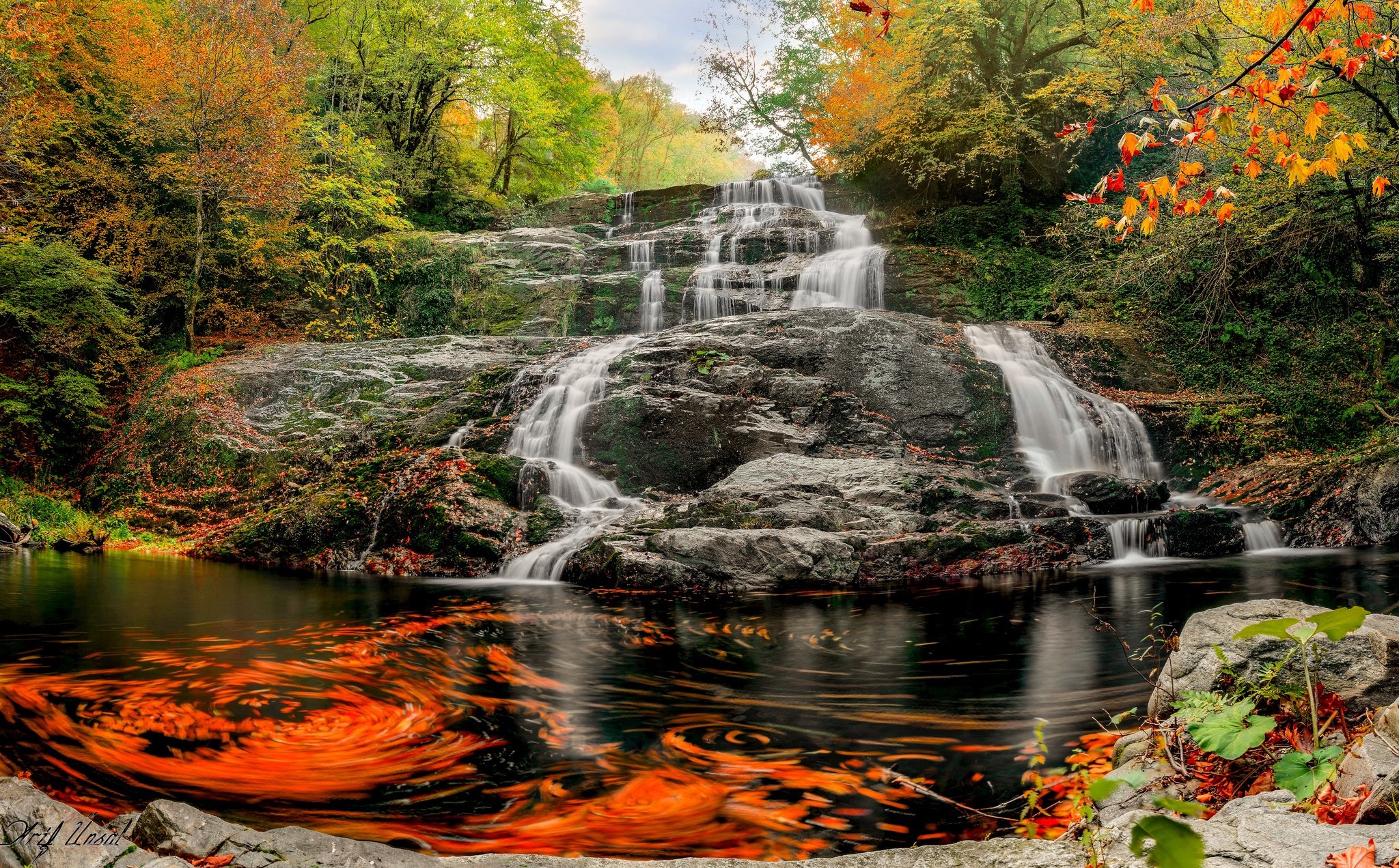 Téléchargez gratuitement l'image Automne, Cascades, Étang, La Nature, Terre/nature, Chûte D'eau sur le bureau de votre PC