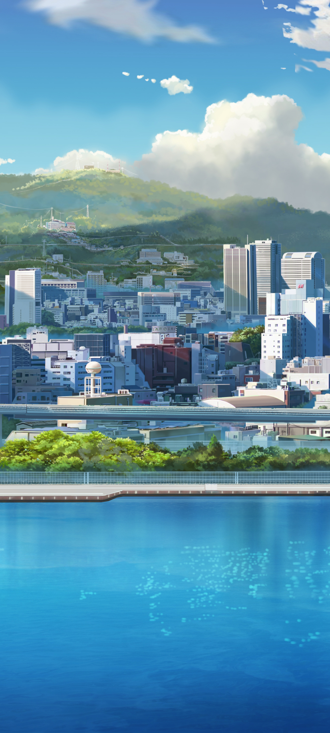 Download mobile wallpaper Anime, City, Building for free.