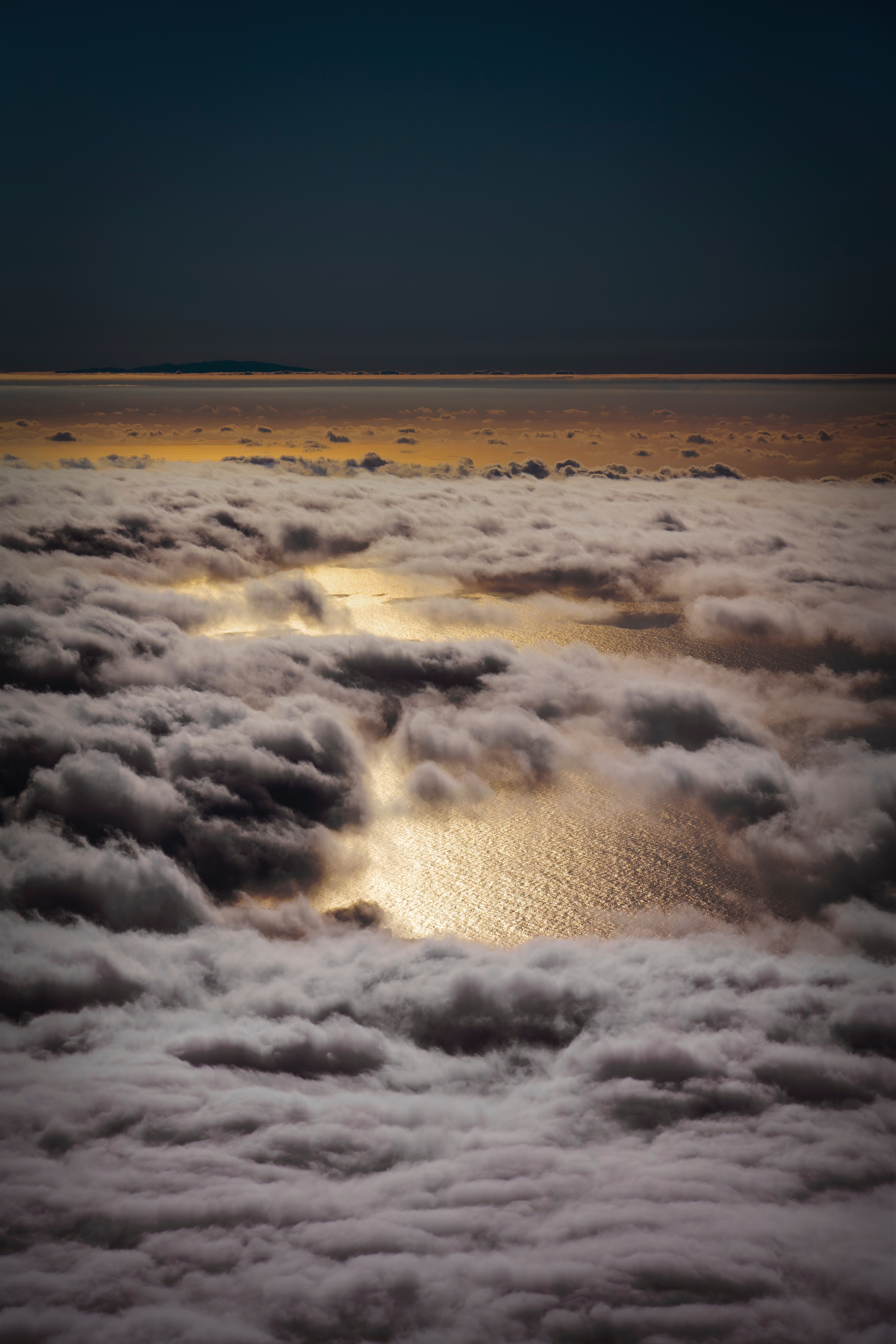 nature, sea, clouds, view from above, overview, review, height