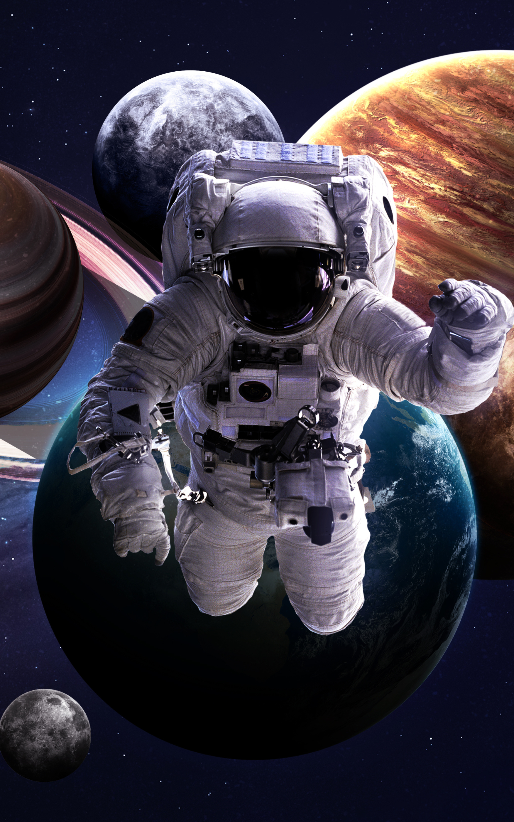 Descarga gratuita de fondo de pantalla para móvil de Ciencia Ficción, Astronauta.