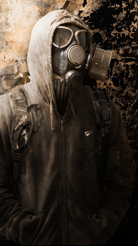 Download mobile wallpaper Dark, Gas Mask for free.