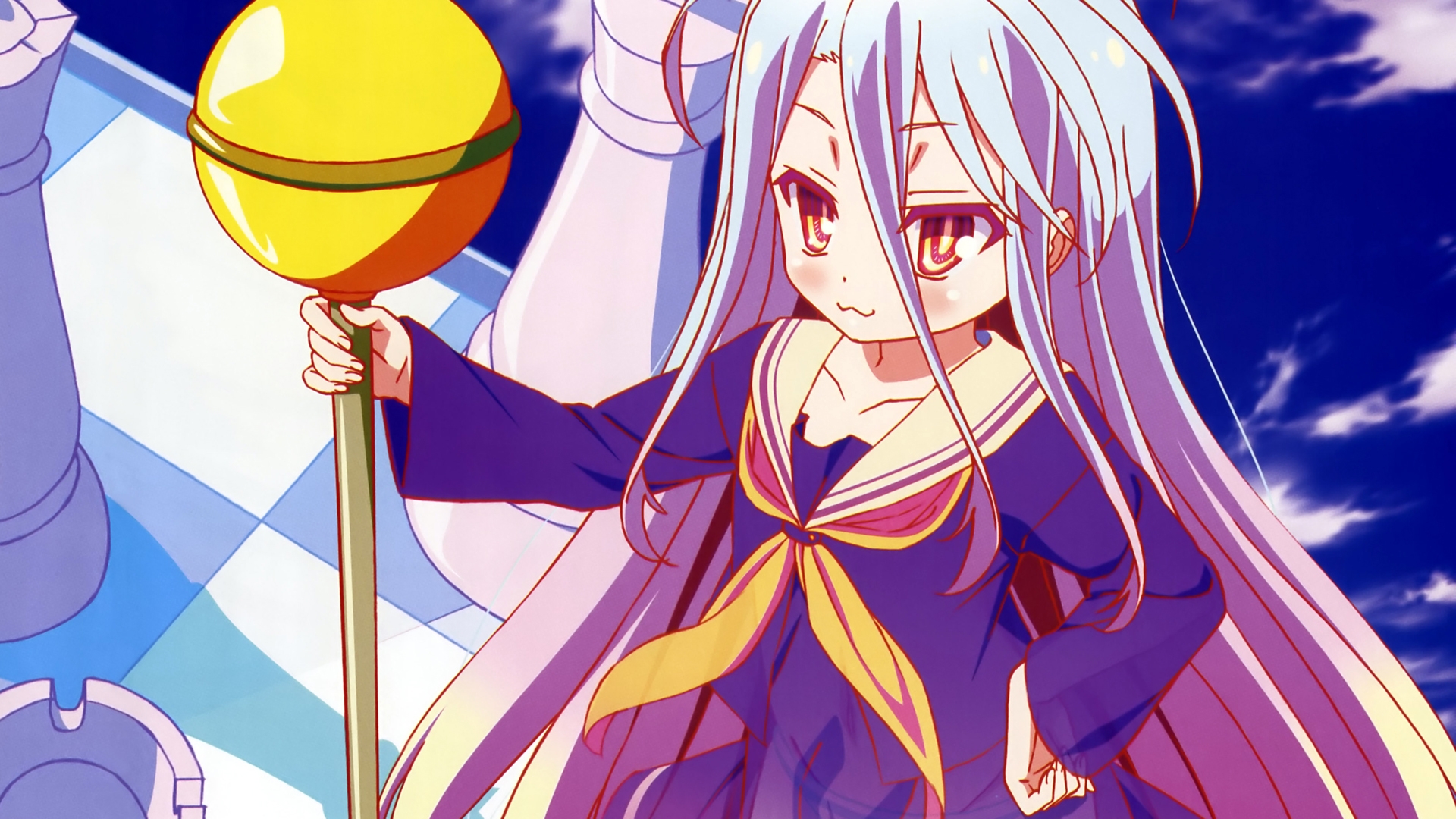 Free download wallpaper Anime, Shiro (No Game No Life), No Game No Life on your PC desktop