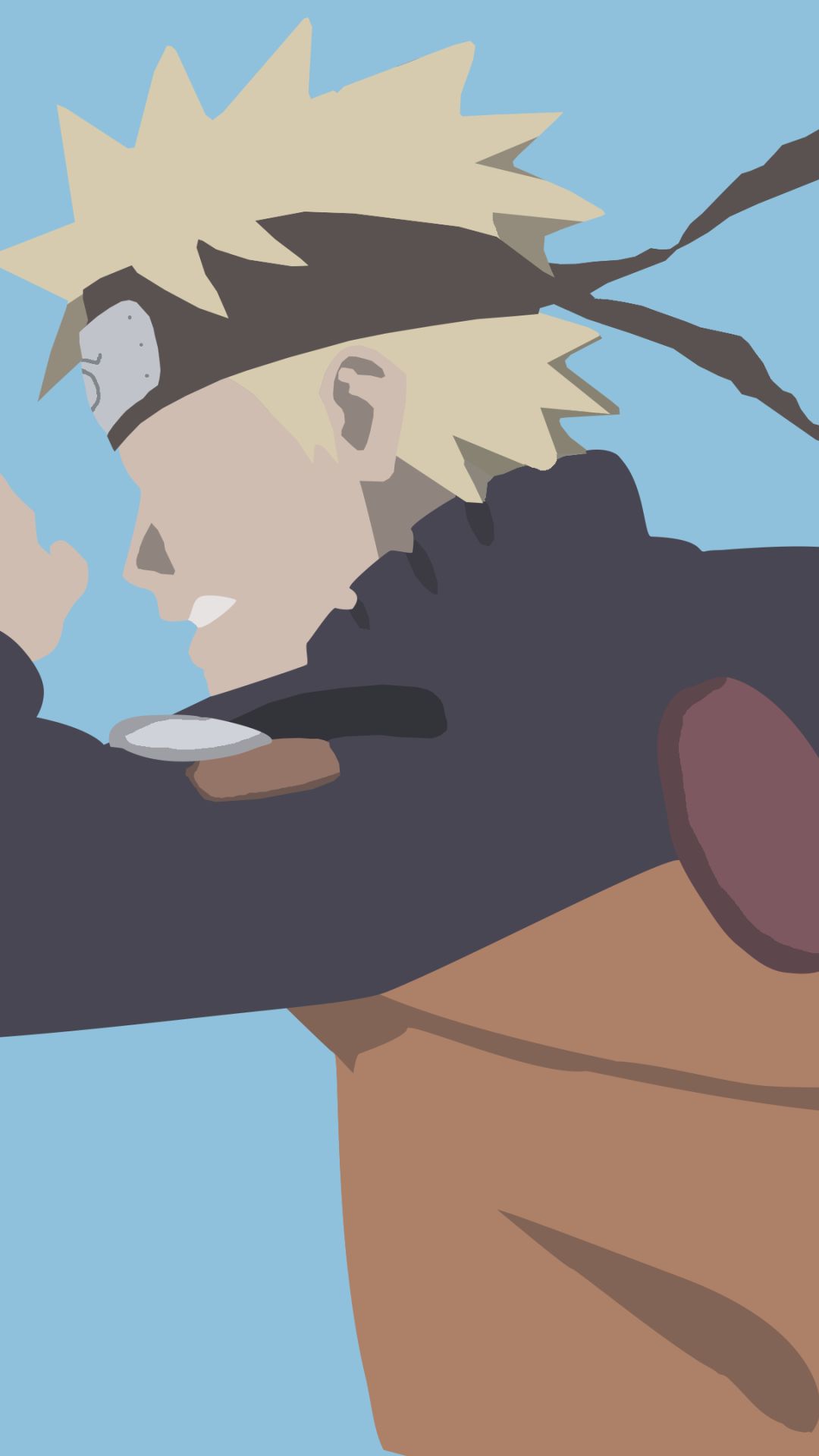 Handy-Wallpaper Naruto, Minimalistisch, Animes, Naruto Uzumaki kostenlos herunterladen.