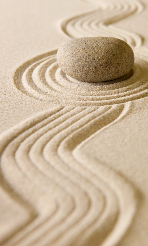 Download mobile wallpaper Sand, Stone, Zen, Religious for free.