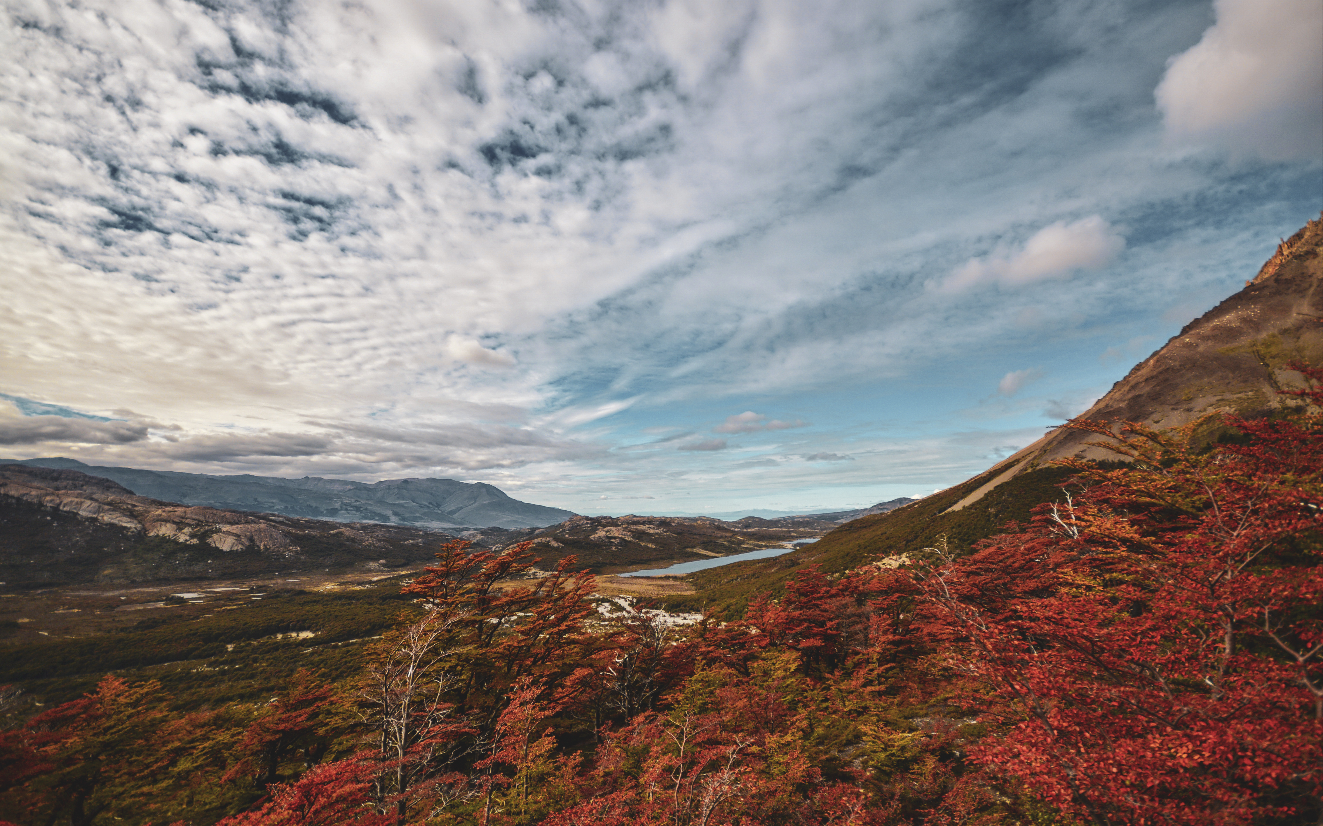 Free download wallpaper Sky, Nature, Trees, Mountains, Autumn, Landscape on your PC desktop