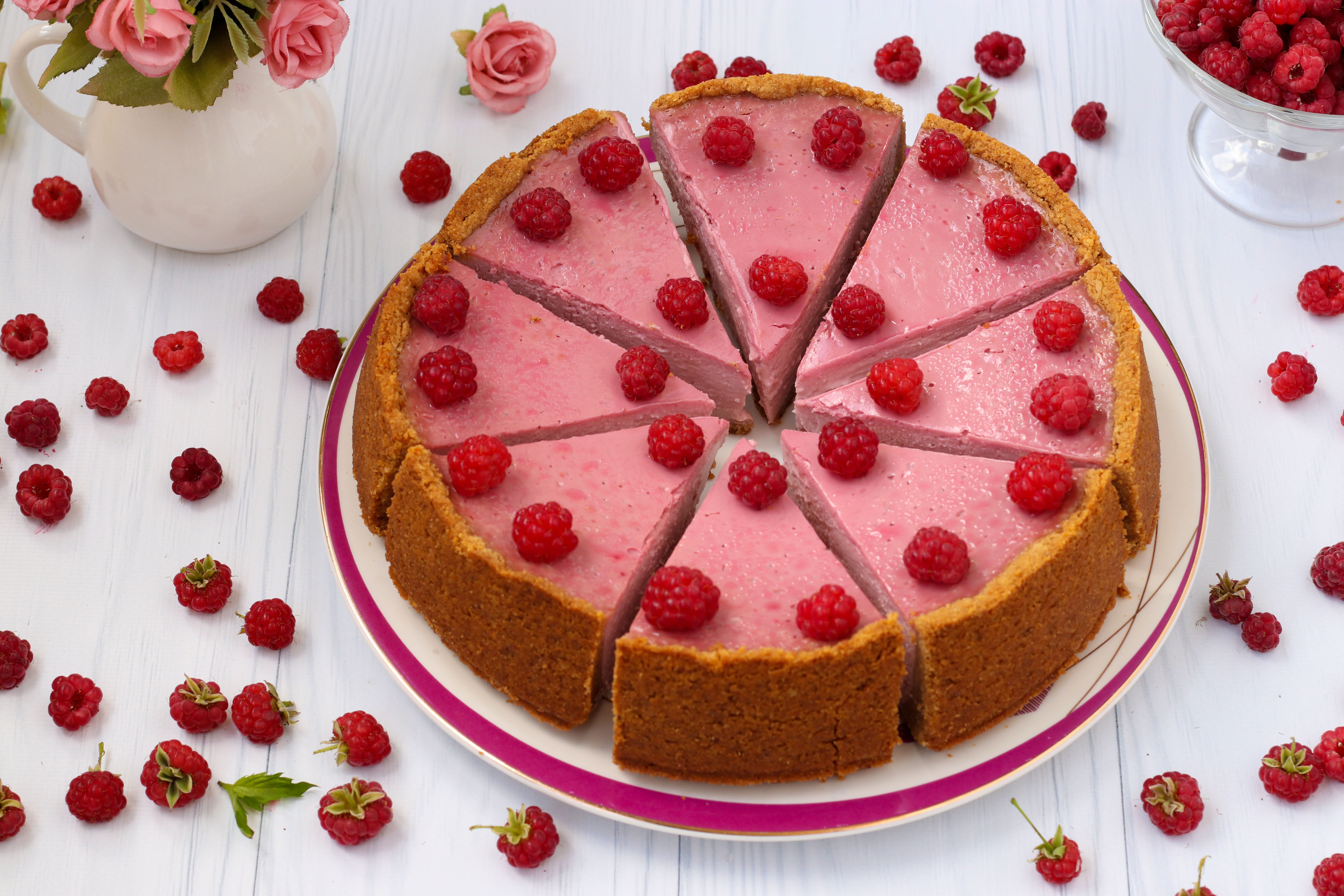 Free download wallpaper Food, Raspberry, Still Life, Cake, Berry, Fruit, Cheesecake on your PC desktop