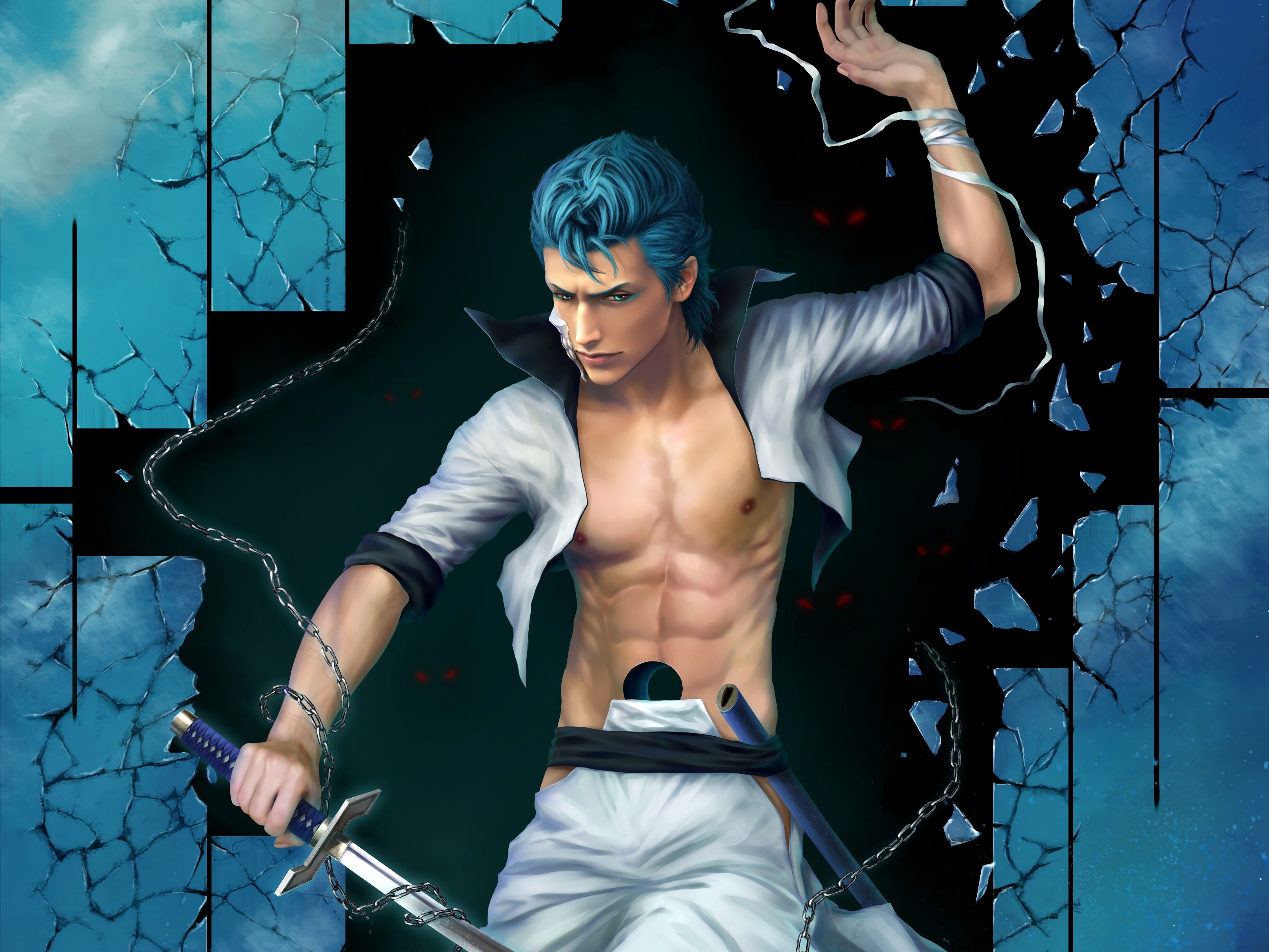 Descarga gratuita de fondo de pantalla para móvil de Animado, Bleach: Burîchi, Grimmjow Jaegerjaquez.