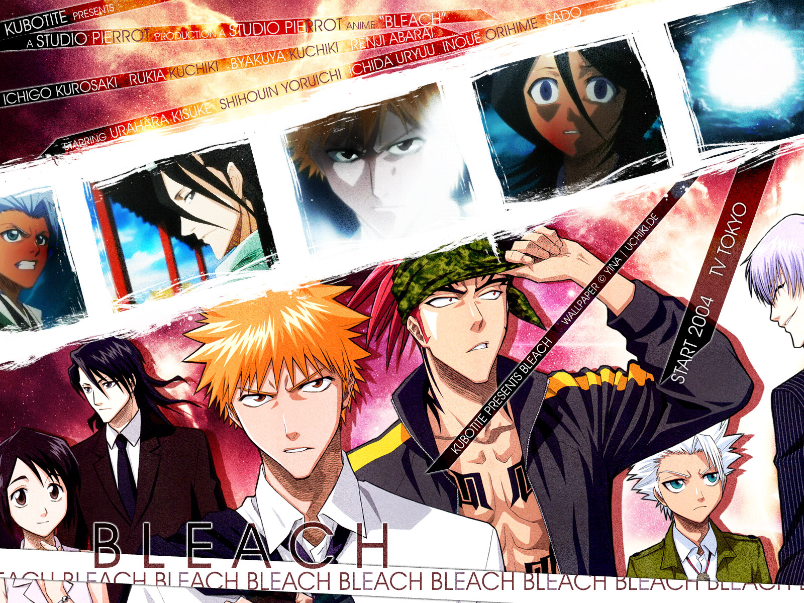 Free download wallpaper Anime, Bleach, Rukia Kuchiki, Renji Abarai, Ichigo Kurosaki, Byakuya Kuchiki, Tōshirō Hitsugaya, Gin Ichimaru on your PC desktop