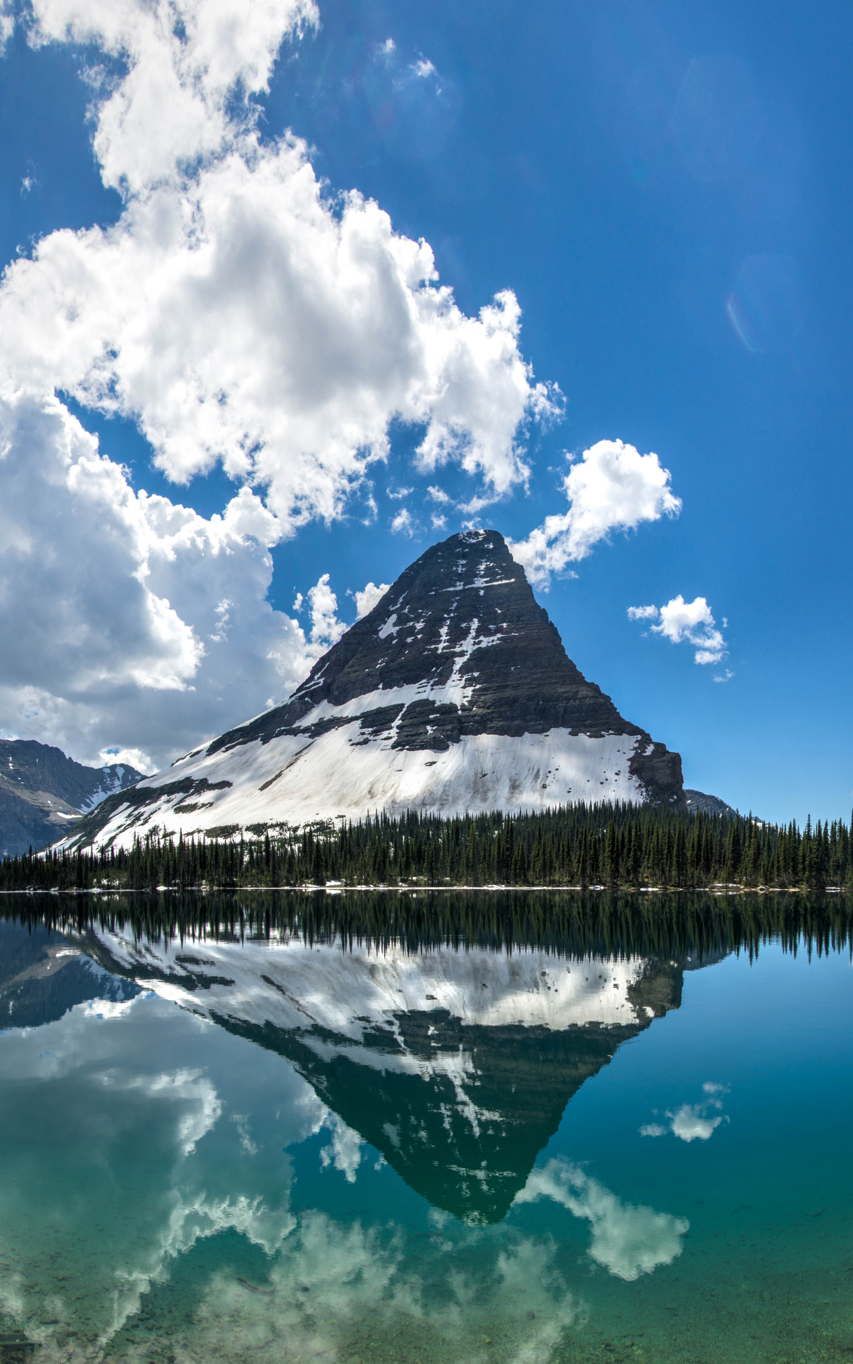 Free download wallpaper Nature, Mountain, Lake, Reflection, Earth, National Park, Montana, Glacier National Park on your PC desktop