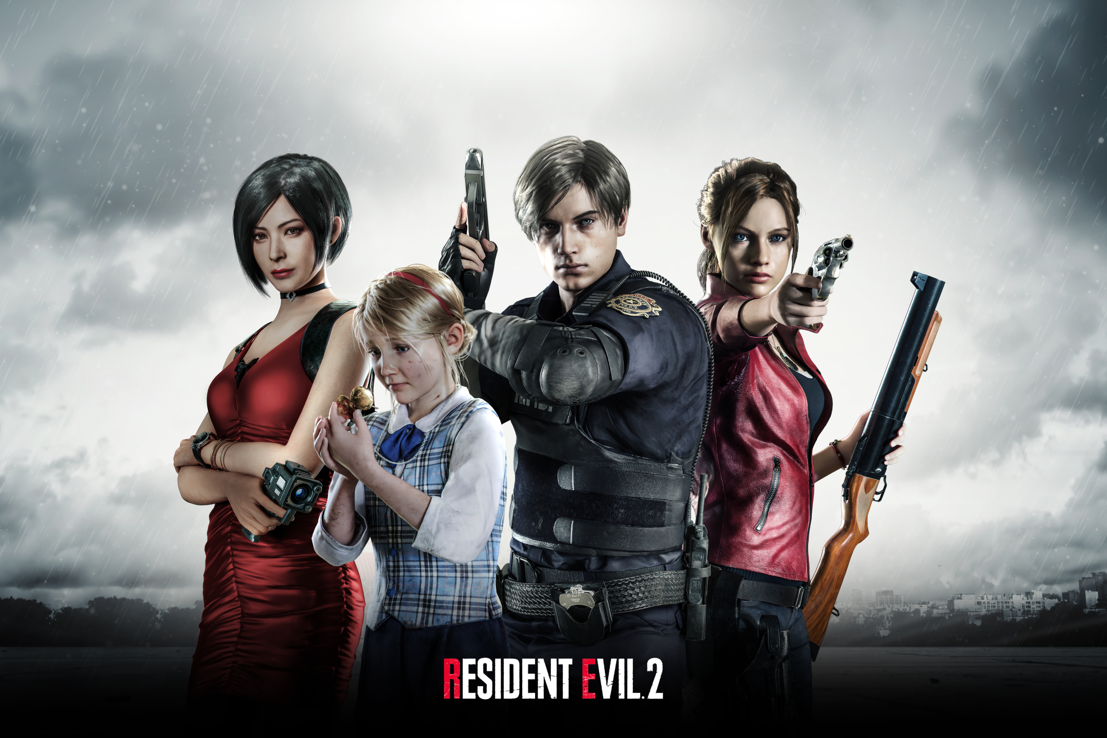Descarga gratuita de fondo de pantalla para móvil de Videojuego, Leon S Kennedy, Claire Redfield, Residente Demoníaco, Ada Wong, Resident Evil 2 (2019).