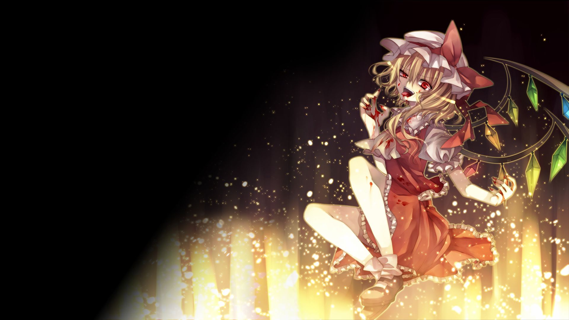 Descarga gratis la imagen Animado, Flandre Escarlata, Touhou en el escritorio de tu PC