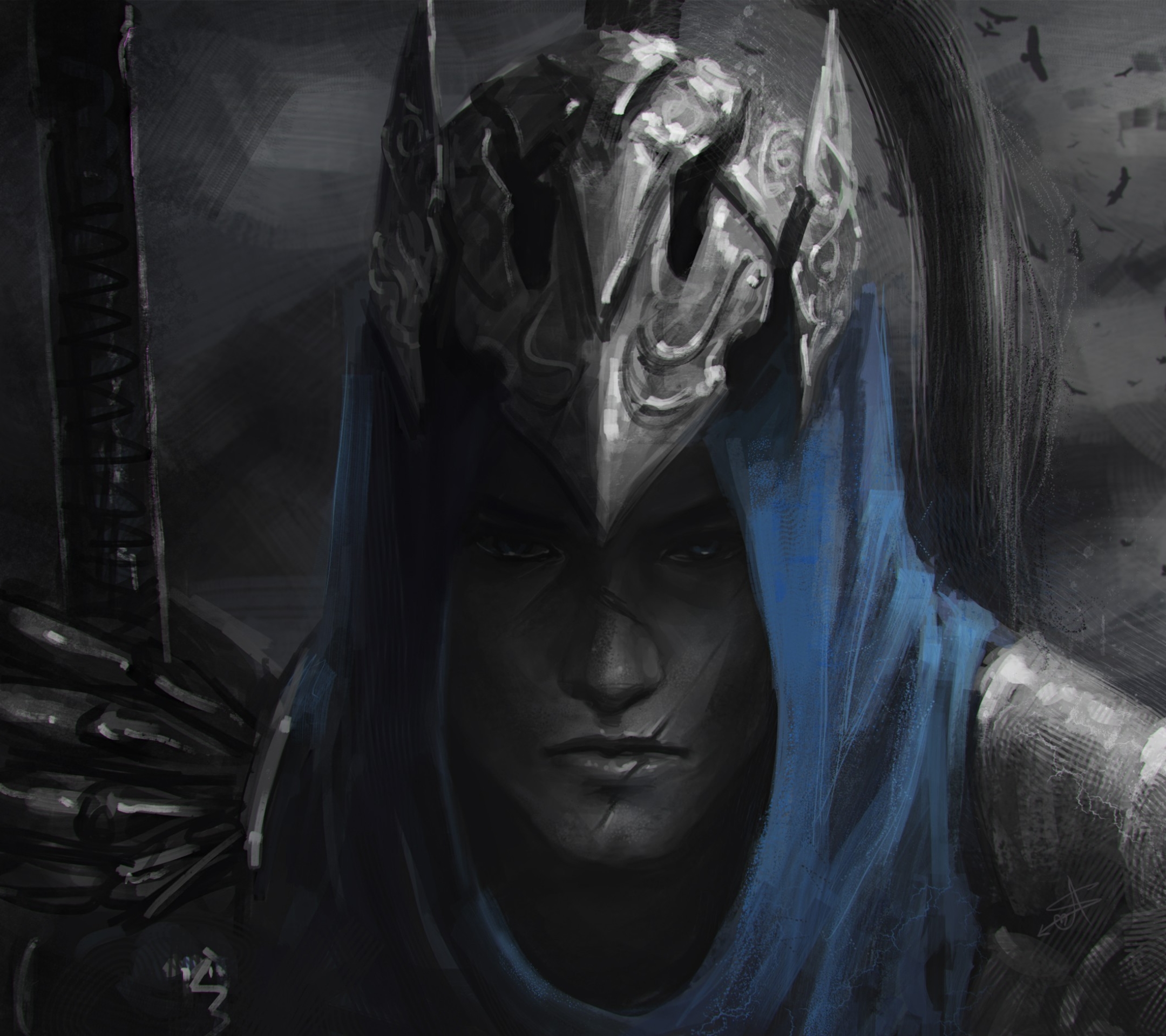 Download mobile wallpaper Helmet, Knight, Armor, Video Game, Scar, Dark Souls, Artorias (Dark Souls) for free.