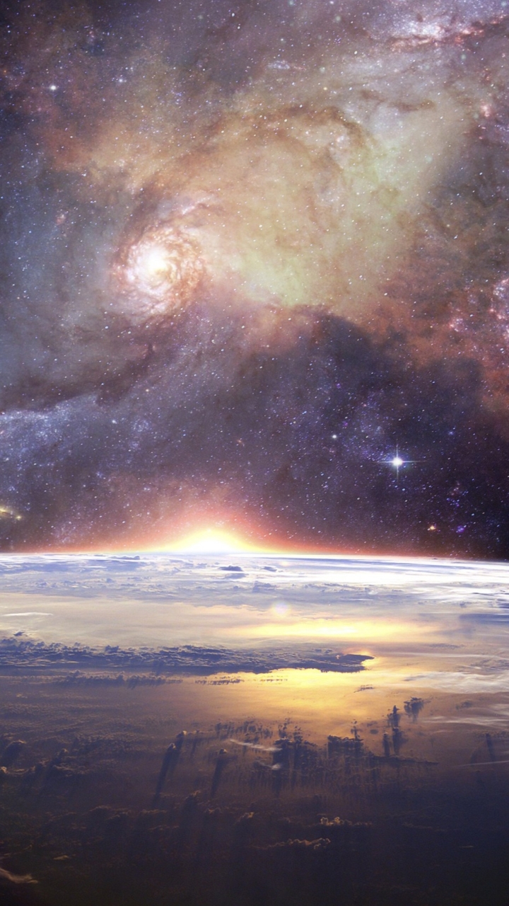 Download mobile wallpaper Galaxy, Space, Sci Fi, Planetscape for free.