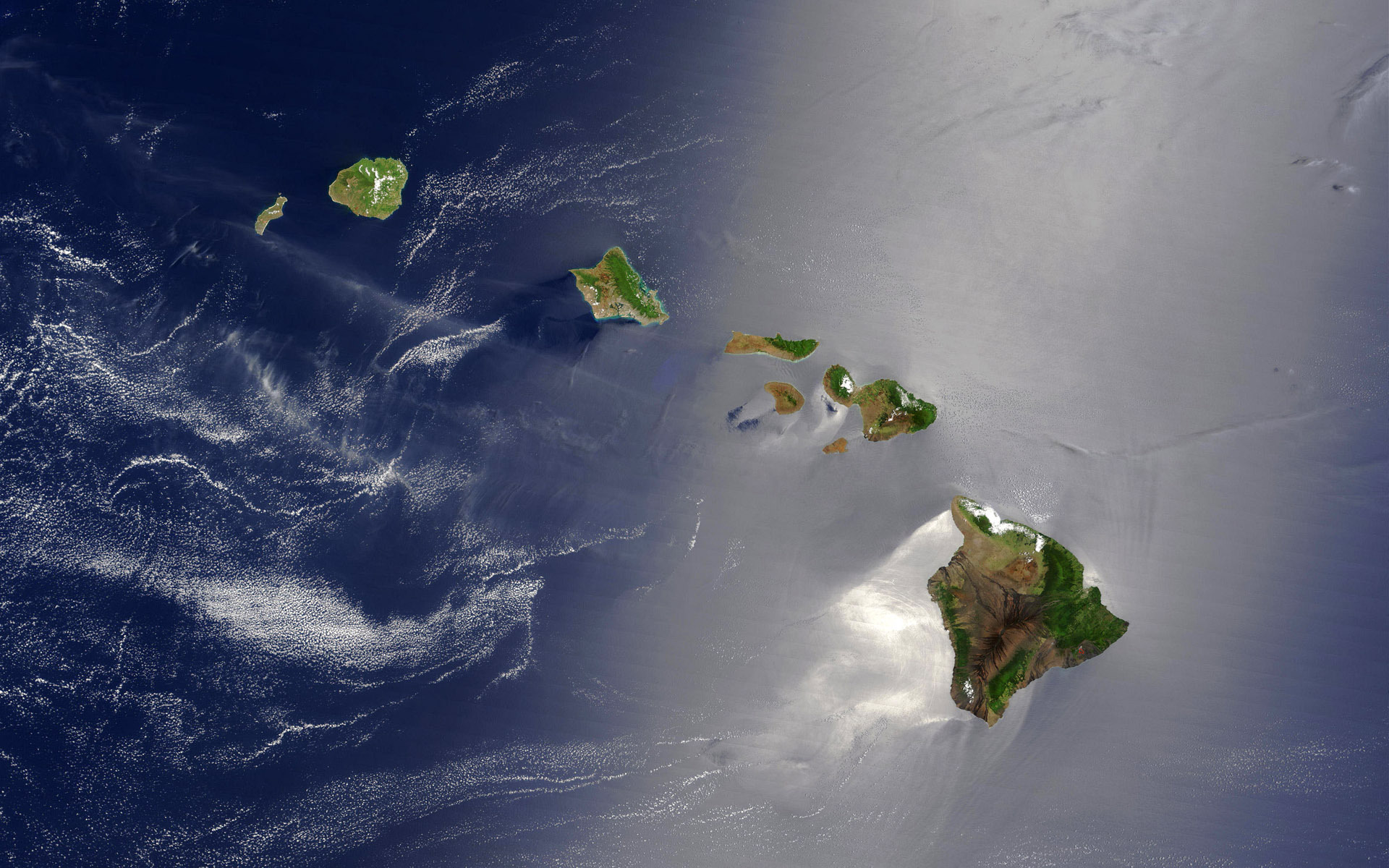 218762 завантажити картинку земля, з космосу, гаваї, острів, океан - шпалери і заставки безкоштовно