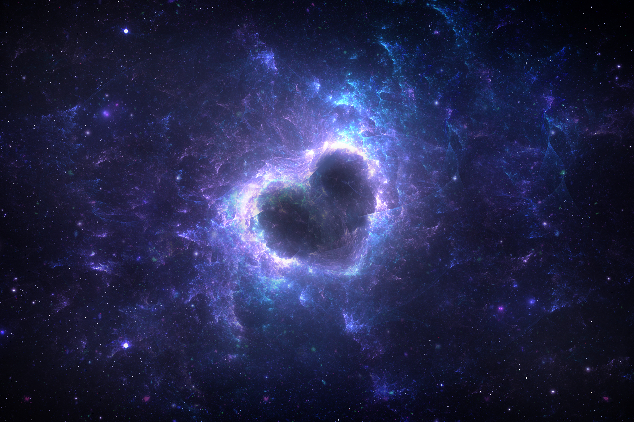 Download mobile wallpaper Nebula, Space, Purple, Sci Fi, Heart Shaped for free.