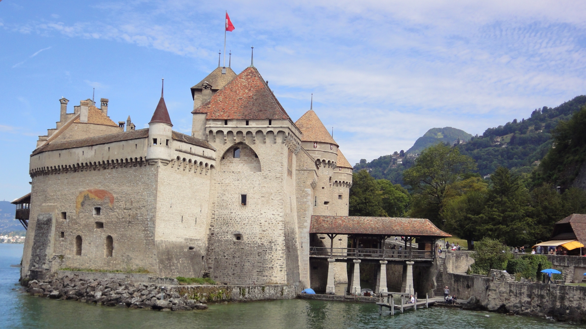334805 завантажити шпалери створено людиною, château de chillon, швейцарія, вейто, замки - заставки і картинки безкоштовно