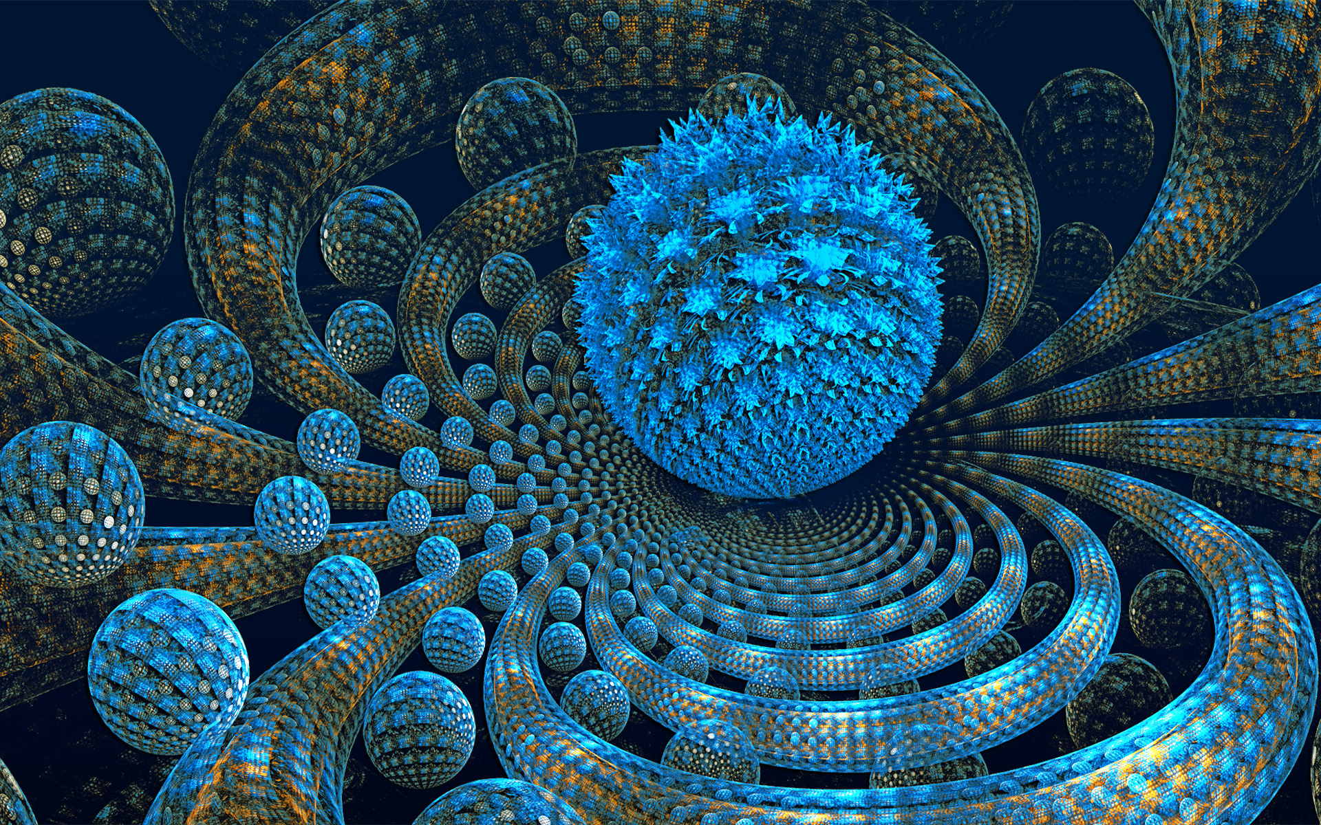 Free download wallpaper Abstract, Fractal, Ball on your PC desktop