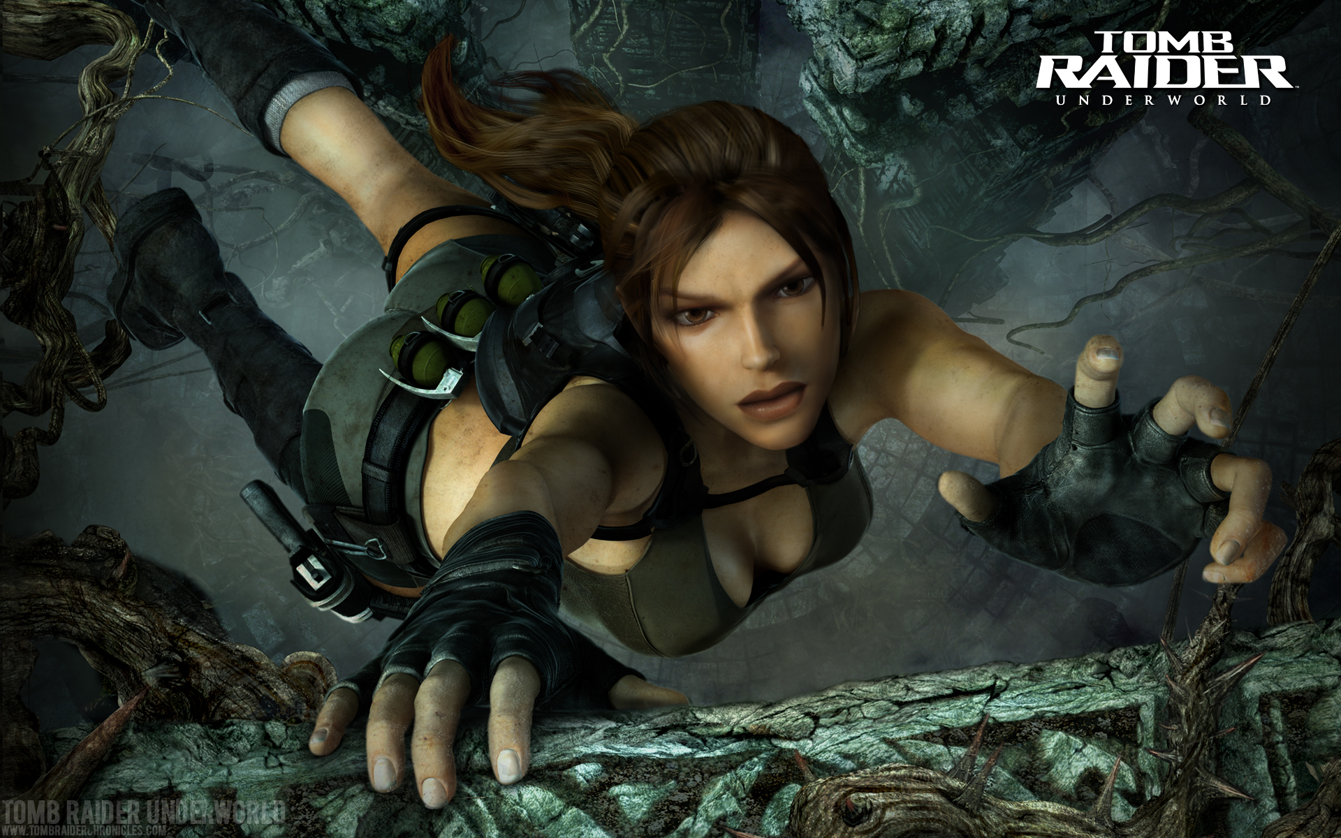 Скачати мобільні шпалери Розкрадачка Гробниць, Відеогра, Лара Крофт, Tomb Raider: Underworld безкоштовно.