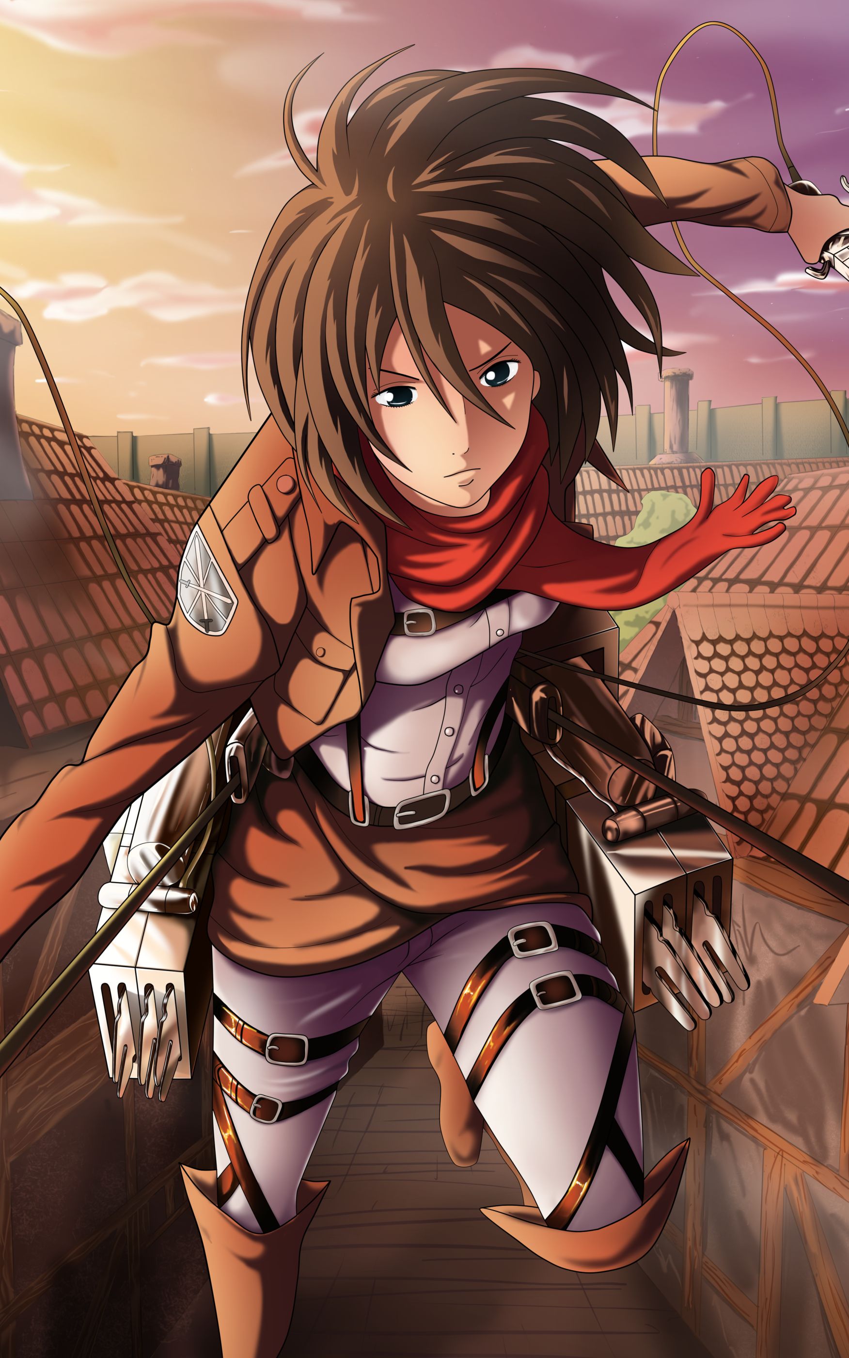 Download mobile wallpaper Anime, Mikasa Ackerman, Shingeki No Kyojin, Attack On Titan for free.