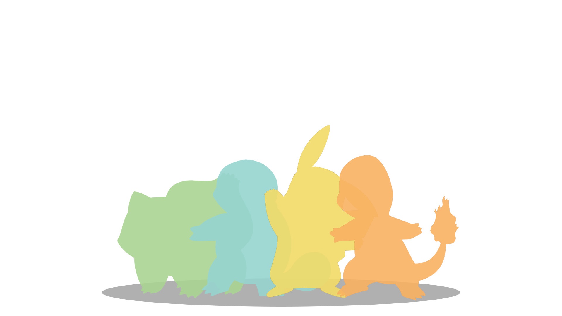 Baixar papel de parede para celular de Anime, Pokémon, Minimalista, Pikachu, Bulbasaur (Pokémon), Charmander (Pokémon), Squirtle (Pokémon) gratuito.