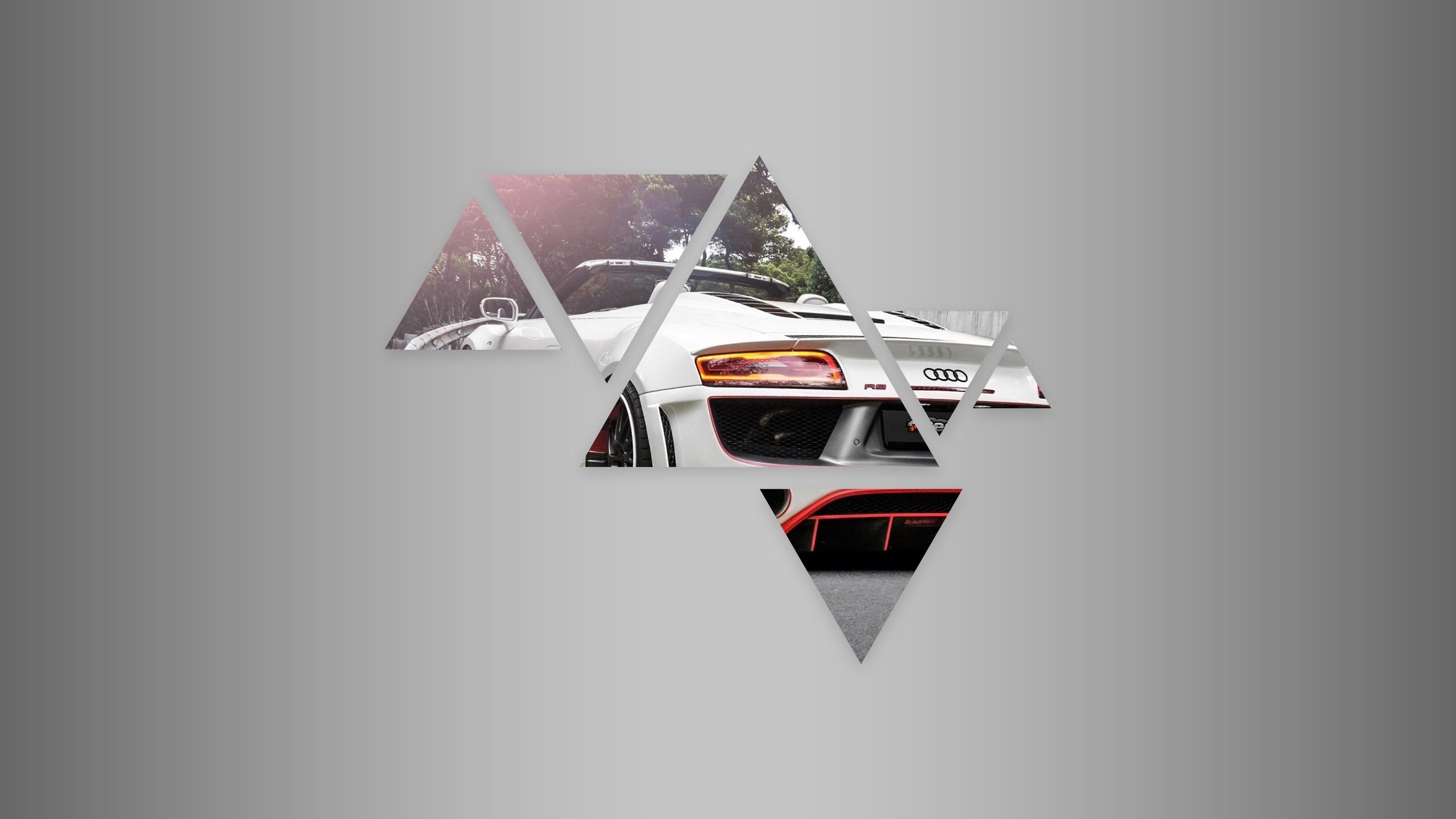 Free download wallpaper Audi, Audi R8, Polygon, Vehicles on your PC desktop