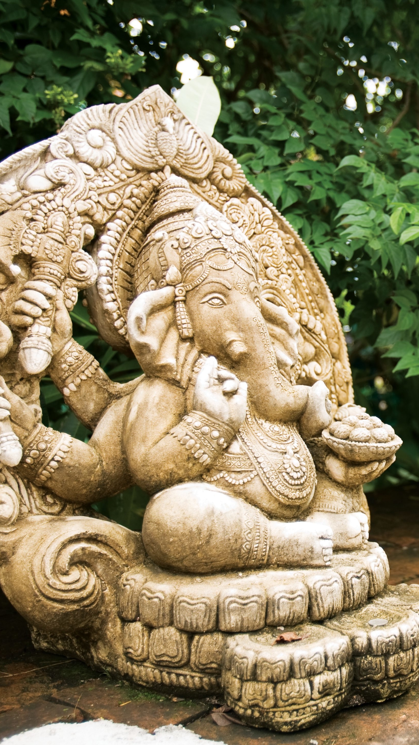 hinduism, religious, ganesh, statue cellphone