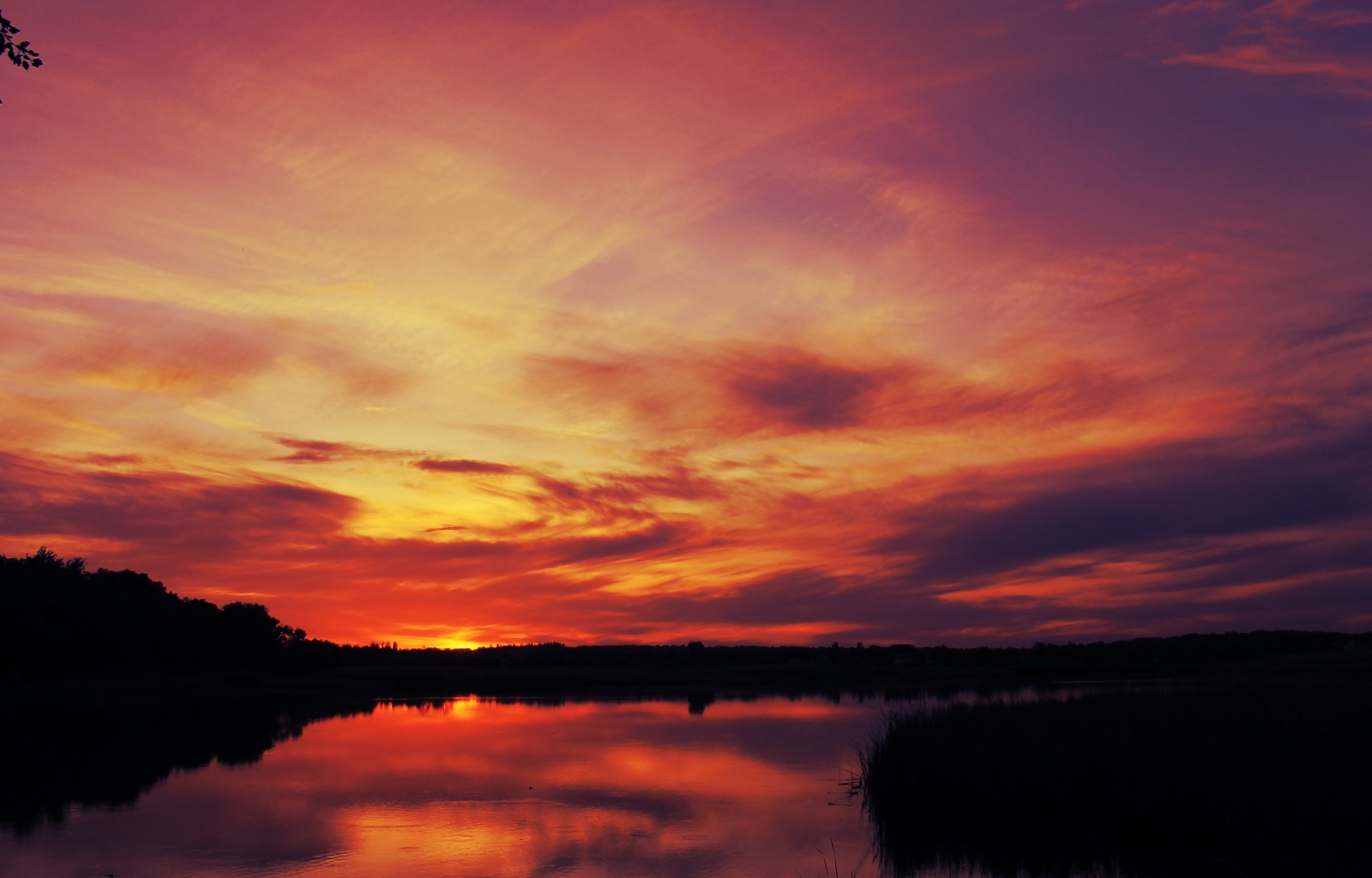 Free download wallpaper Sunset, Landscape, Nature on your PC desktop