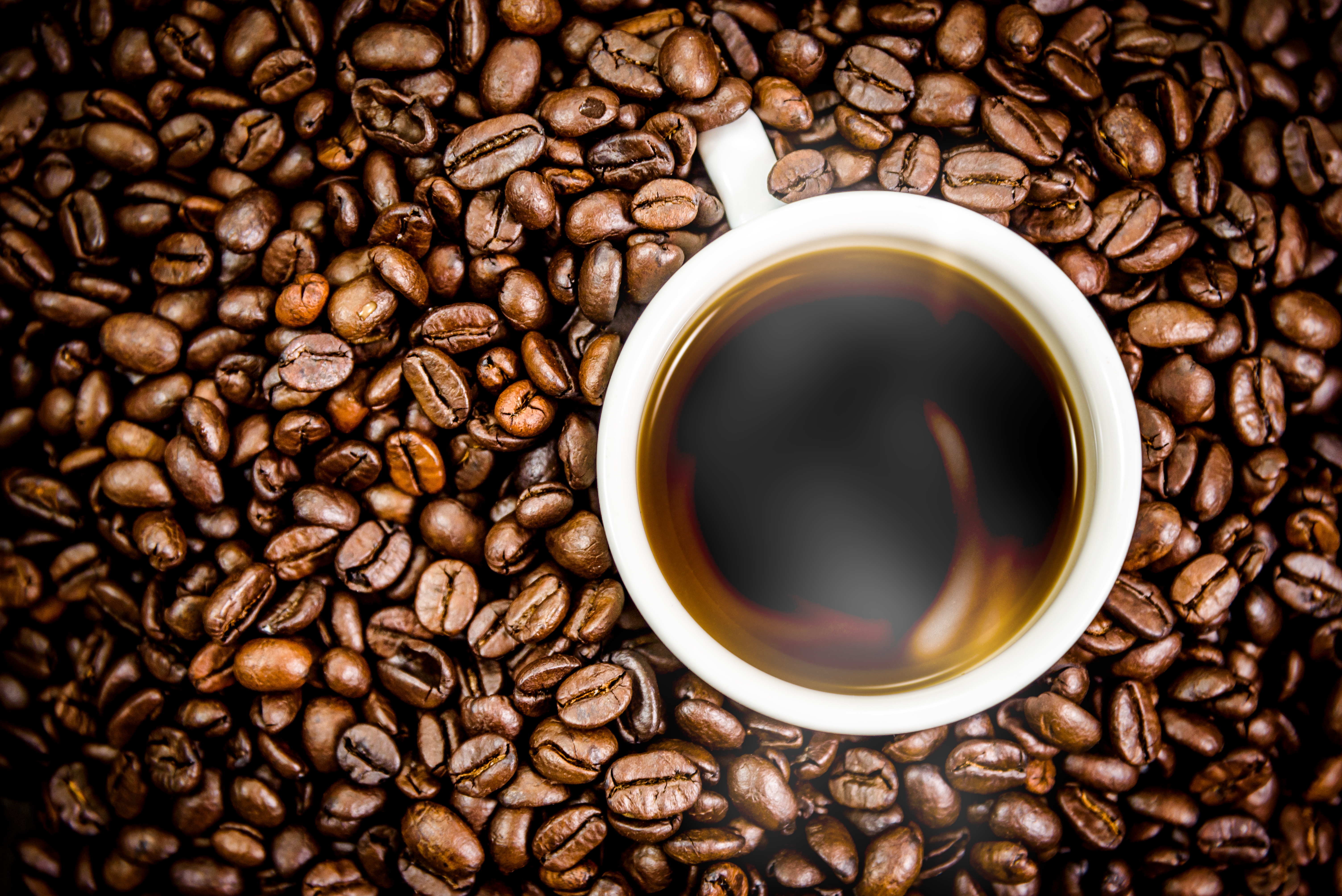 Laden Sie das Tasse, Kaffeebohnen, Nahrungsmittel, Kaffee-Bild kostenlos auf Ihren PC-Desktop herunter