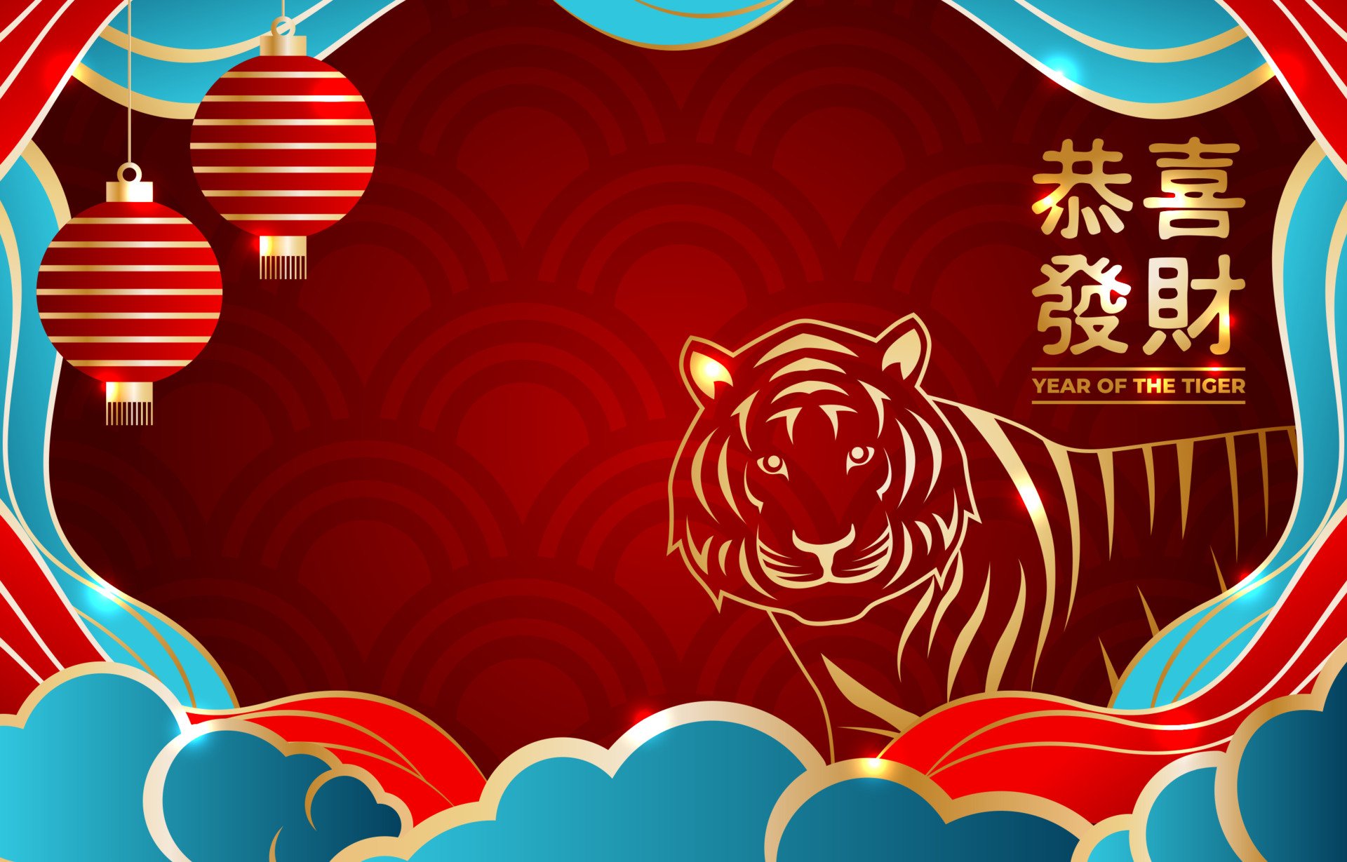 1058096 télécharger le fond d'écran vacances, nouvel an chinois, année du tigre - économiseurs d'écran et images gratuitement