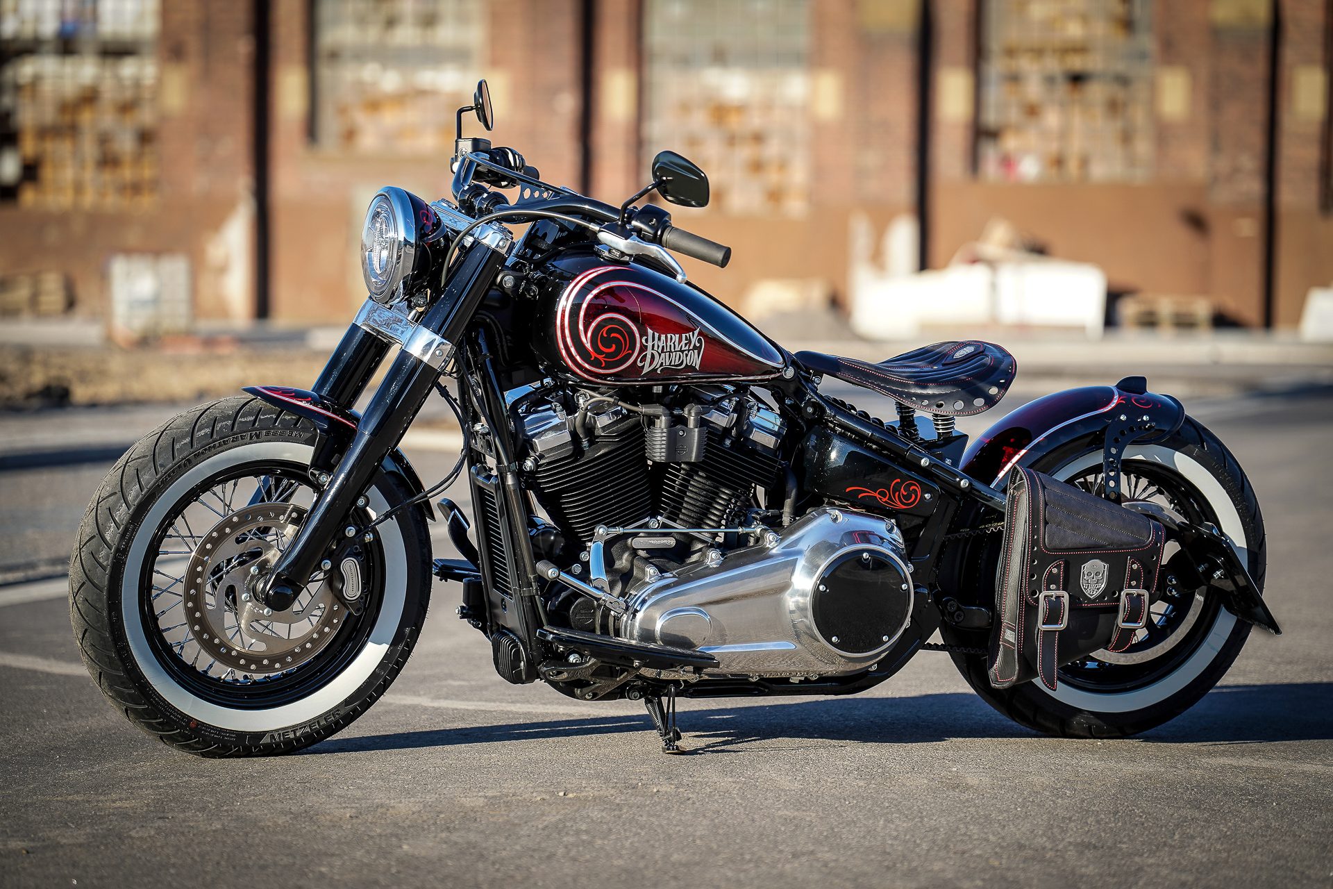 Download mobile wallpaper Motorcycles, Harley Davidson, Vehicles, Custom Motorcycle, Thunderbike Customs for free.